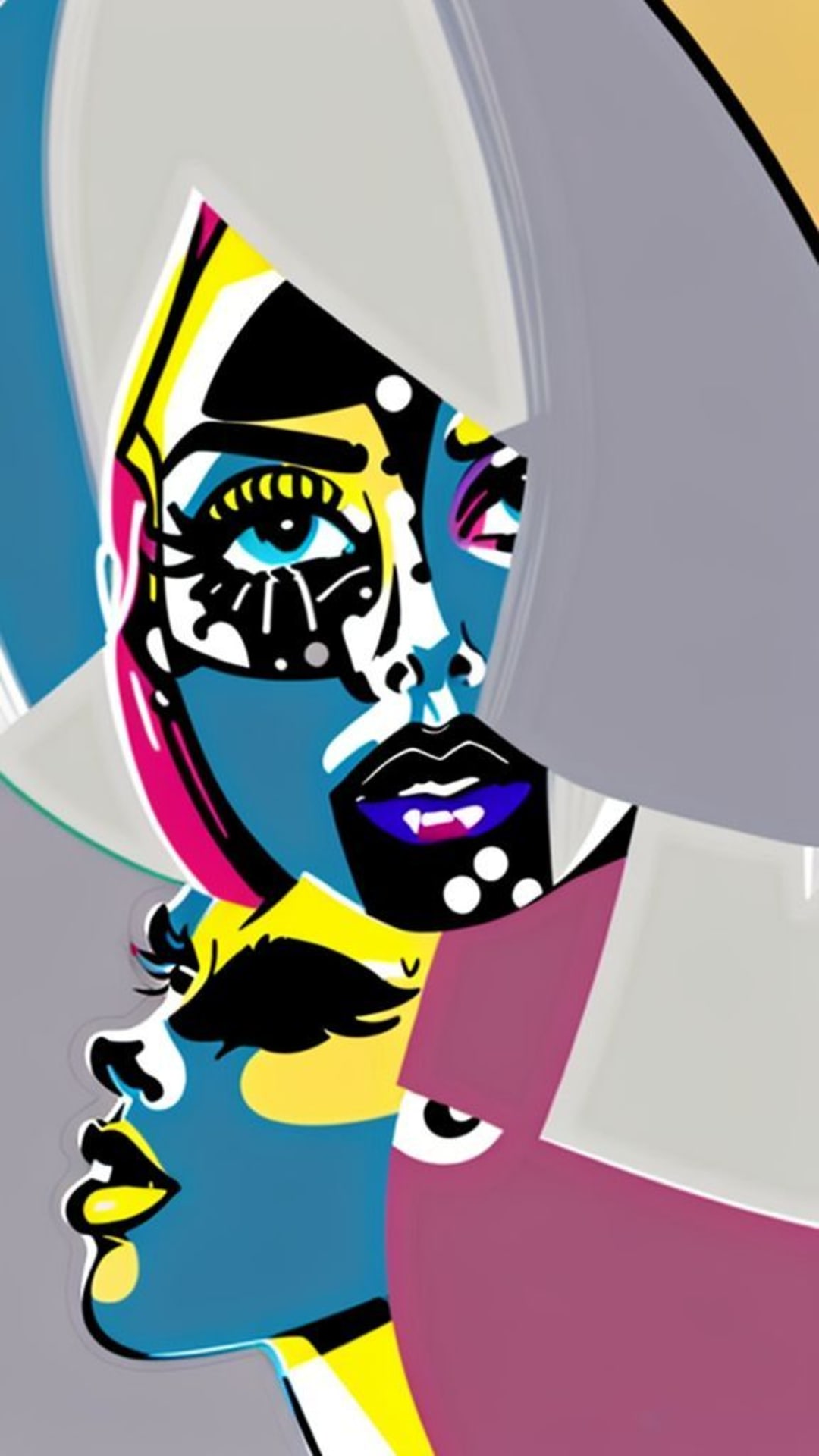 stile fumetto pop art colori vivaci
