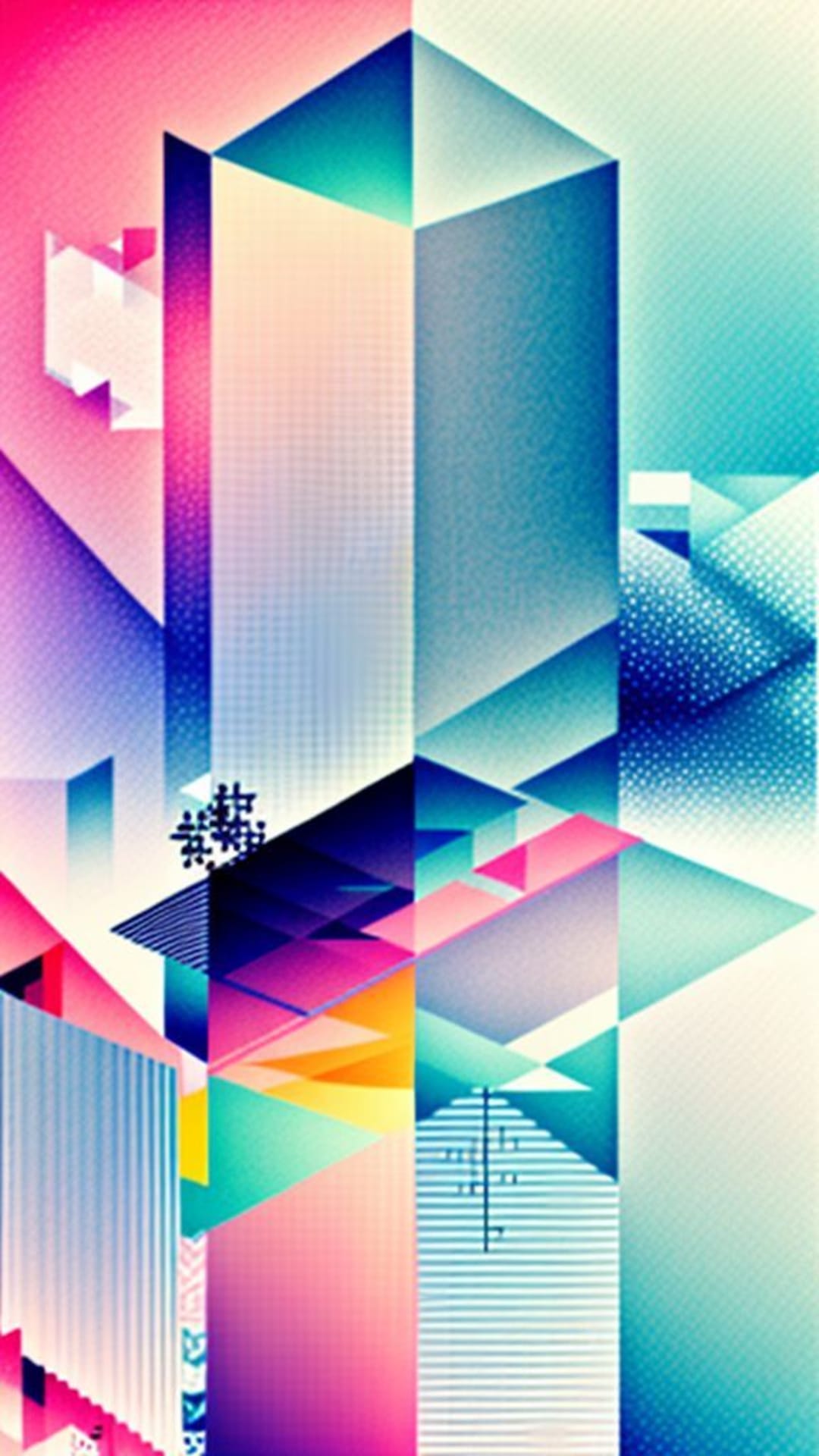 Gradients pastello minimalisti forme geometriche astratte sfondo calmo sereno