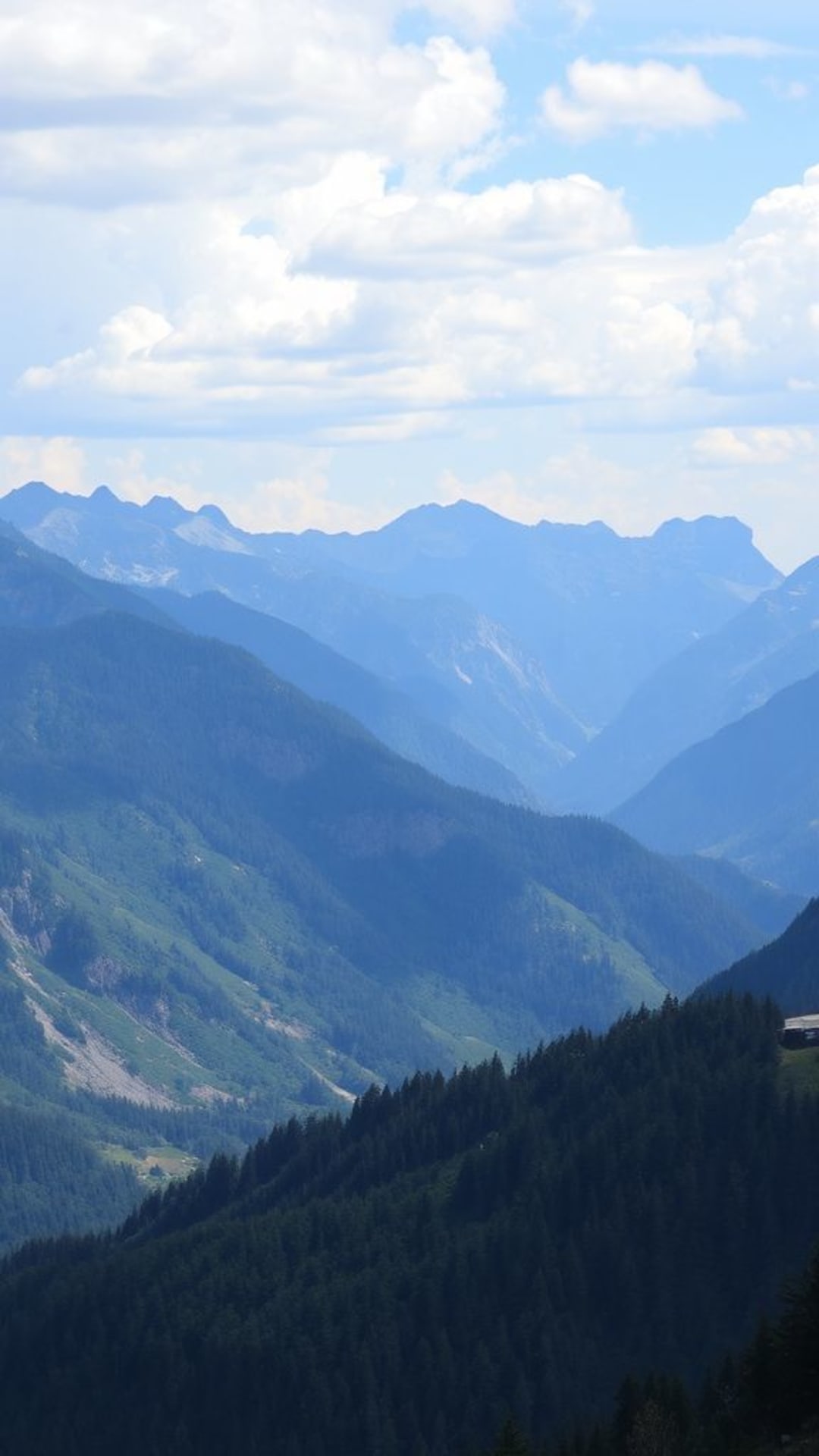 Paesaggio montano panoramico scena naturale sfondo wallpaper