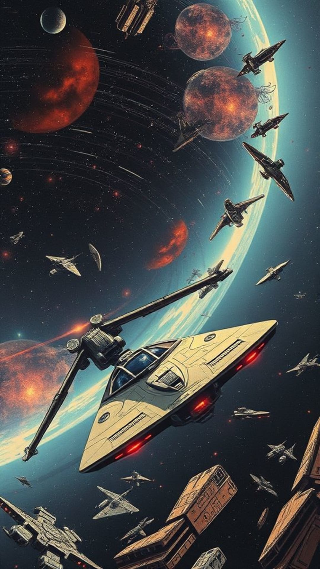 nave spaziale vintage fantascientifica universo futuristico galassia