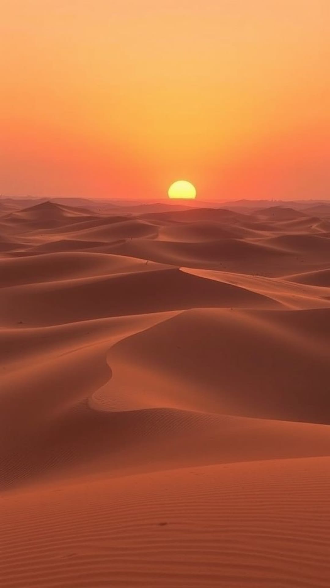 dune del deserto tramonto paesaggio desertico caldo scena serena