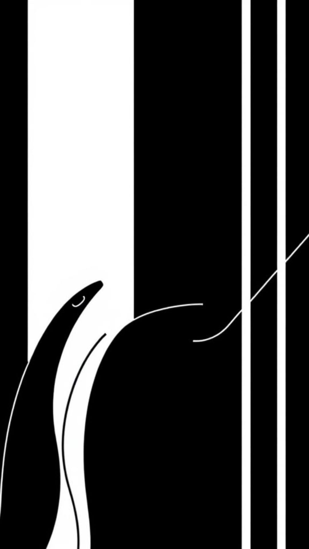 Arte lineare minimalista nero e bianco, elegante monocromatico, design moderno e raffinato