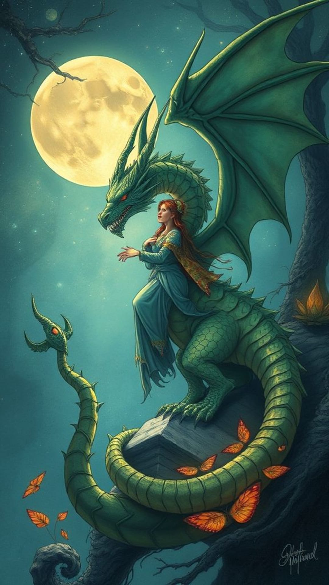 Arte fantasy creature mitiche draghi fate mondi incantati illustrazione immaginativa
