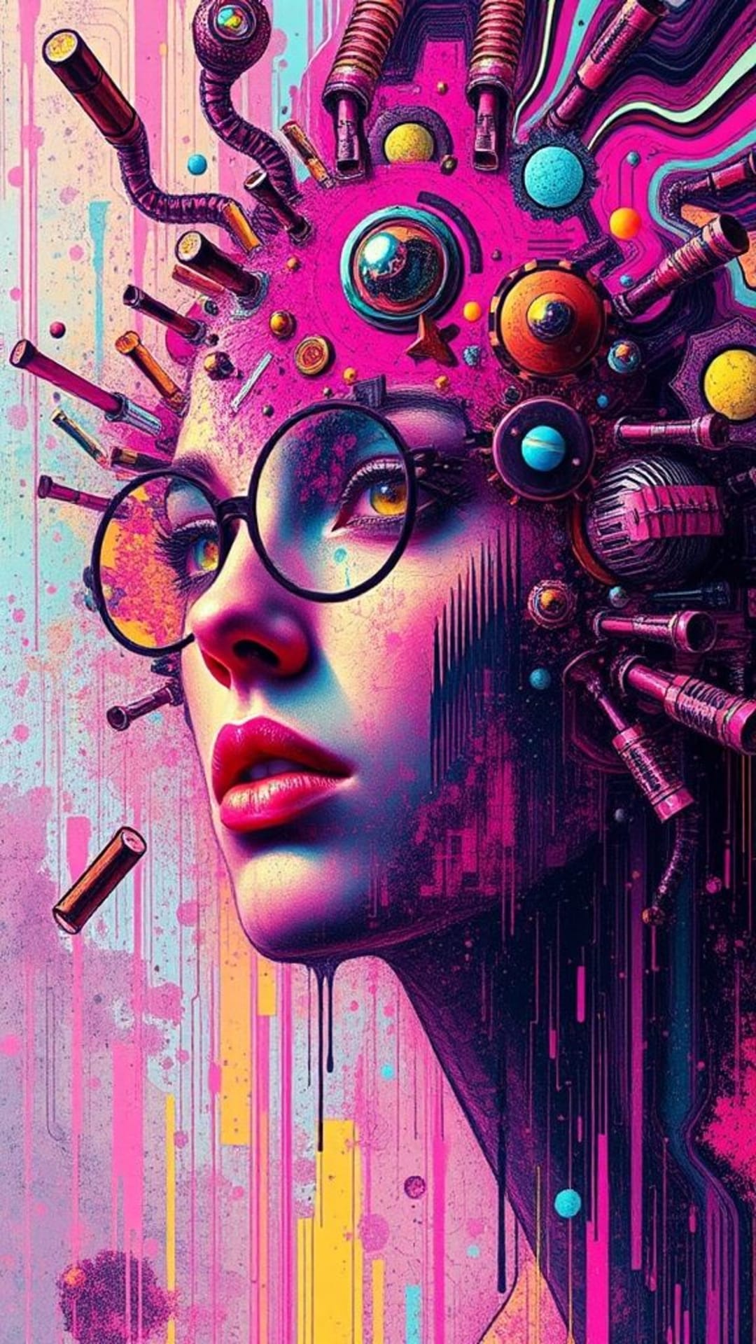 estetiche di glitch nell'arte digitale immagini distorte caos digitale vibrante