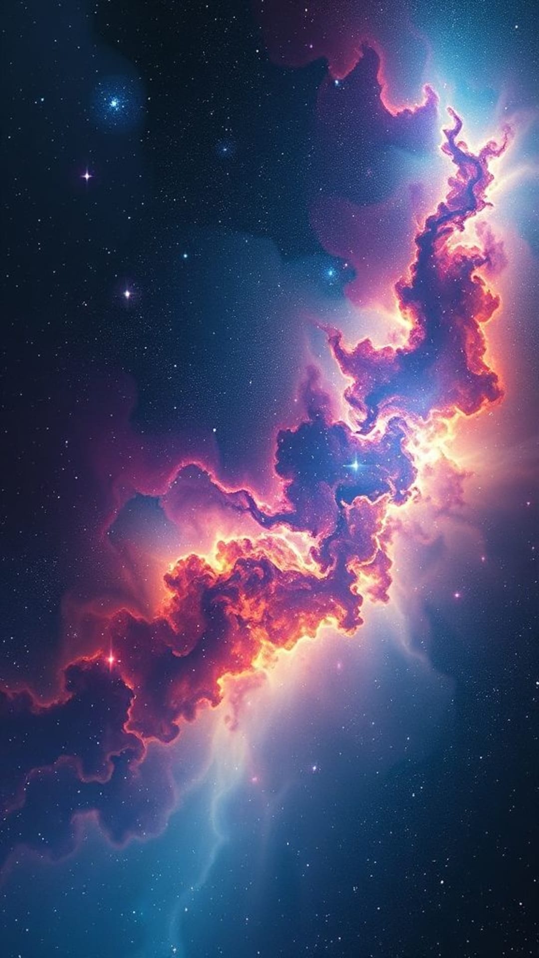 galassia cosmica nebulosa stelle spazio onirico profondi colori surreali arte fantastica
