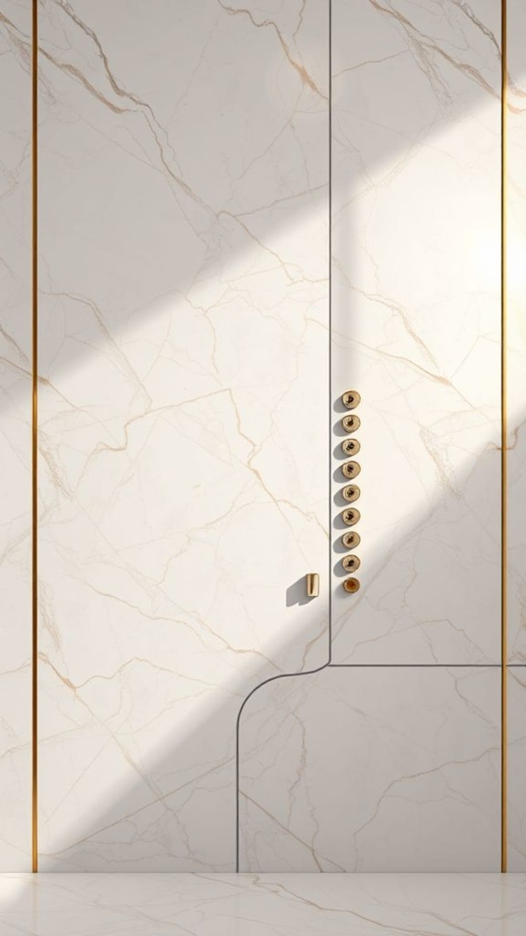 trama di marmo di lusso accenti dorati design elegante minimalista sofisticato