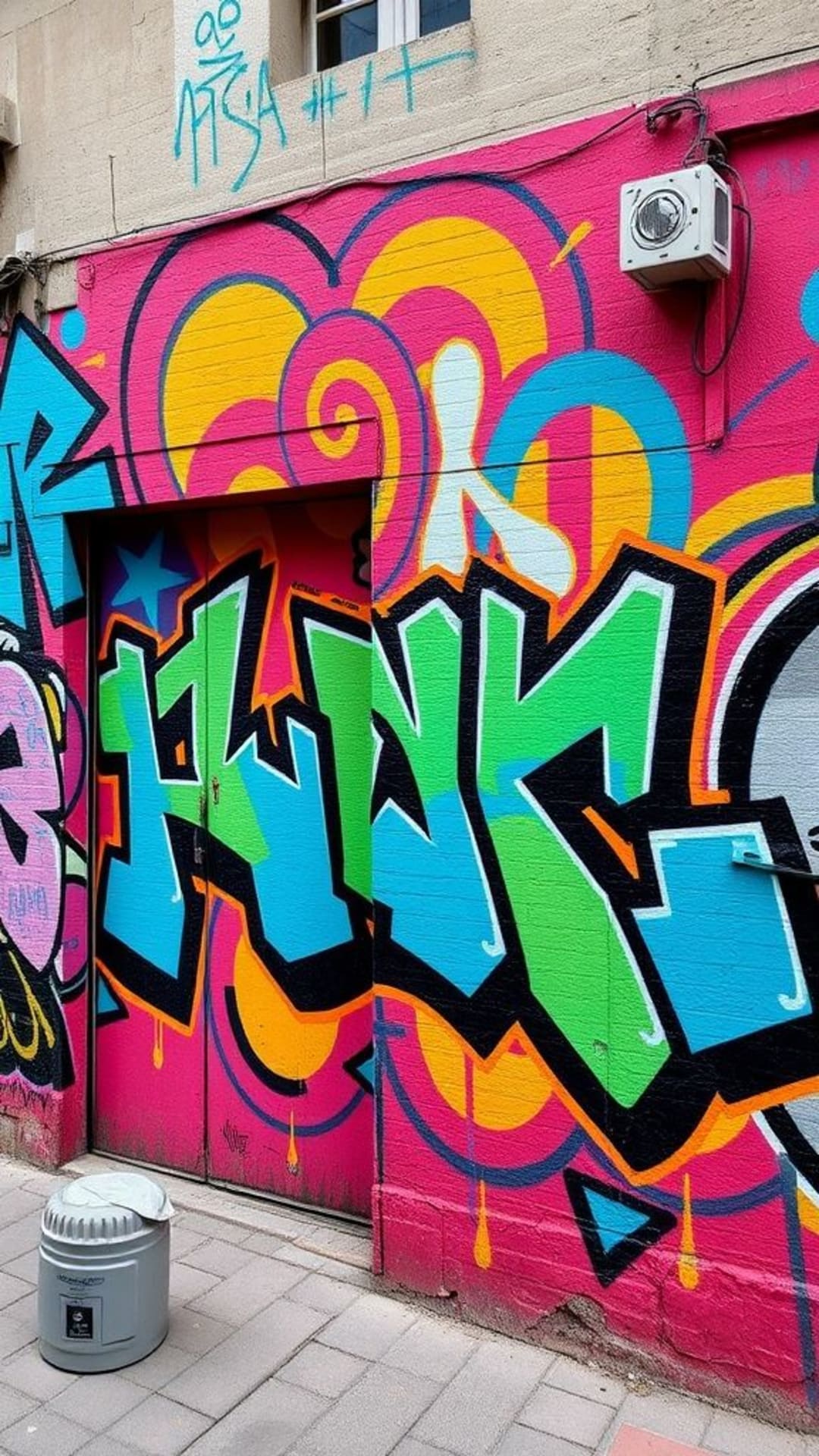 arte di strada graffiti murali urbani colorati disegni audaci ed espressivi