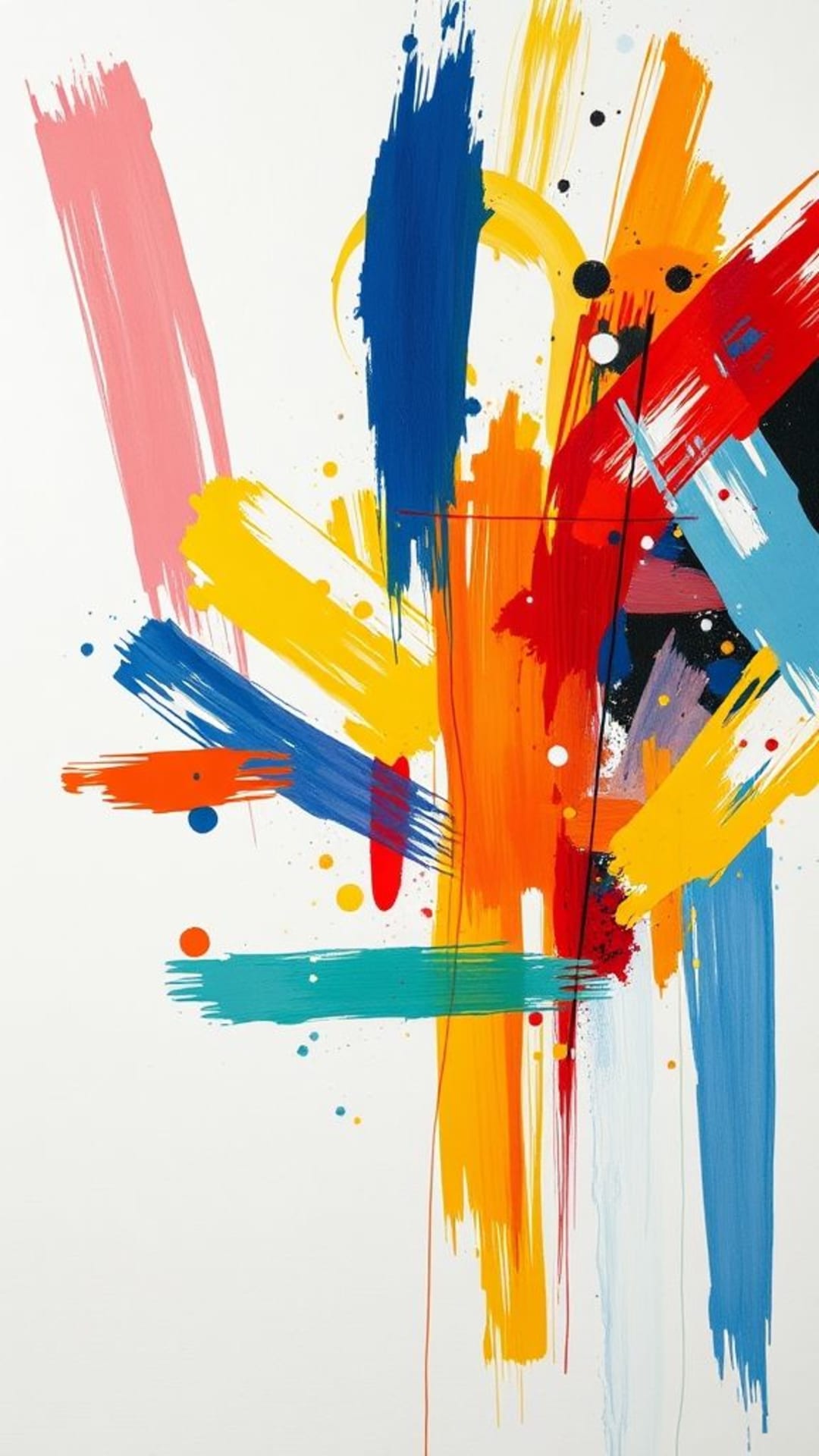 pennellate astratte colorate arte moderna