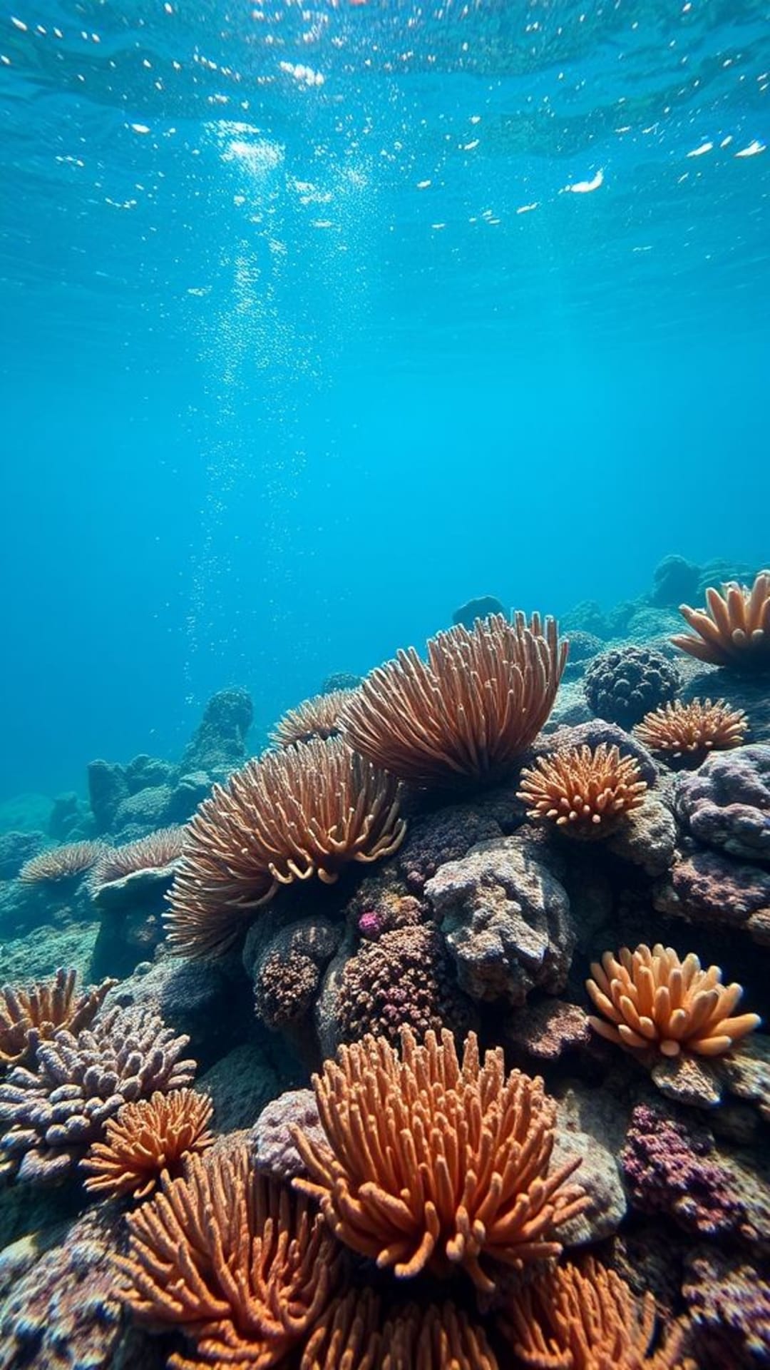 fotografia marina di praterie coralline sott'acqua