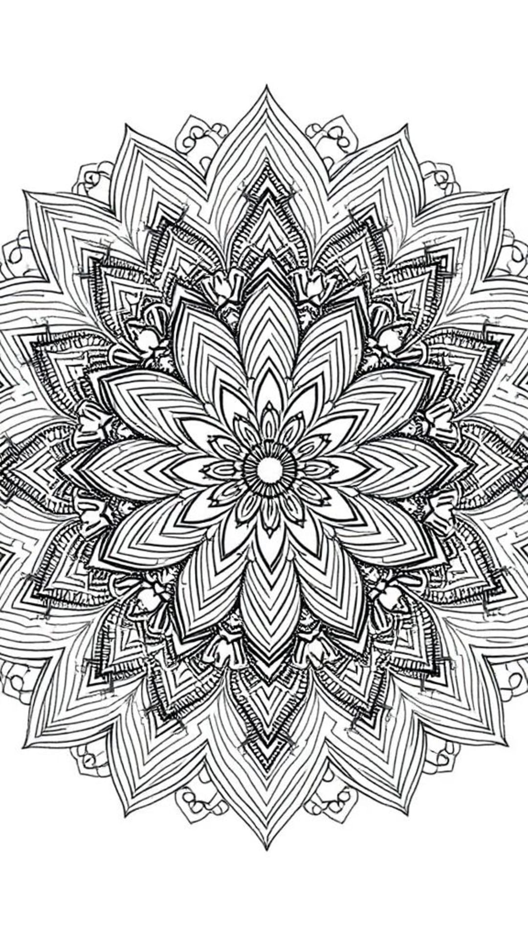mandala zen pacifico arte lineare intricata