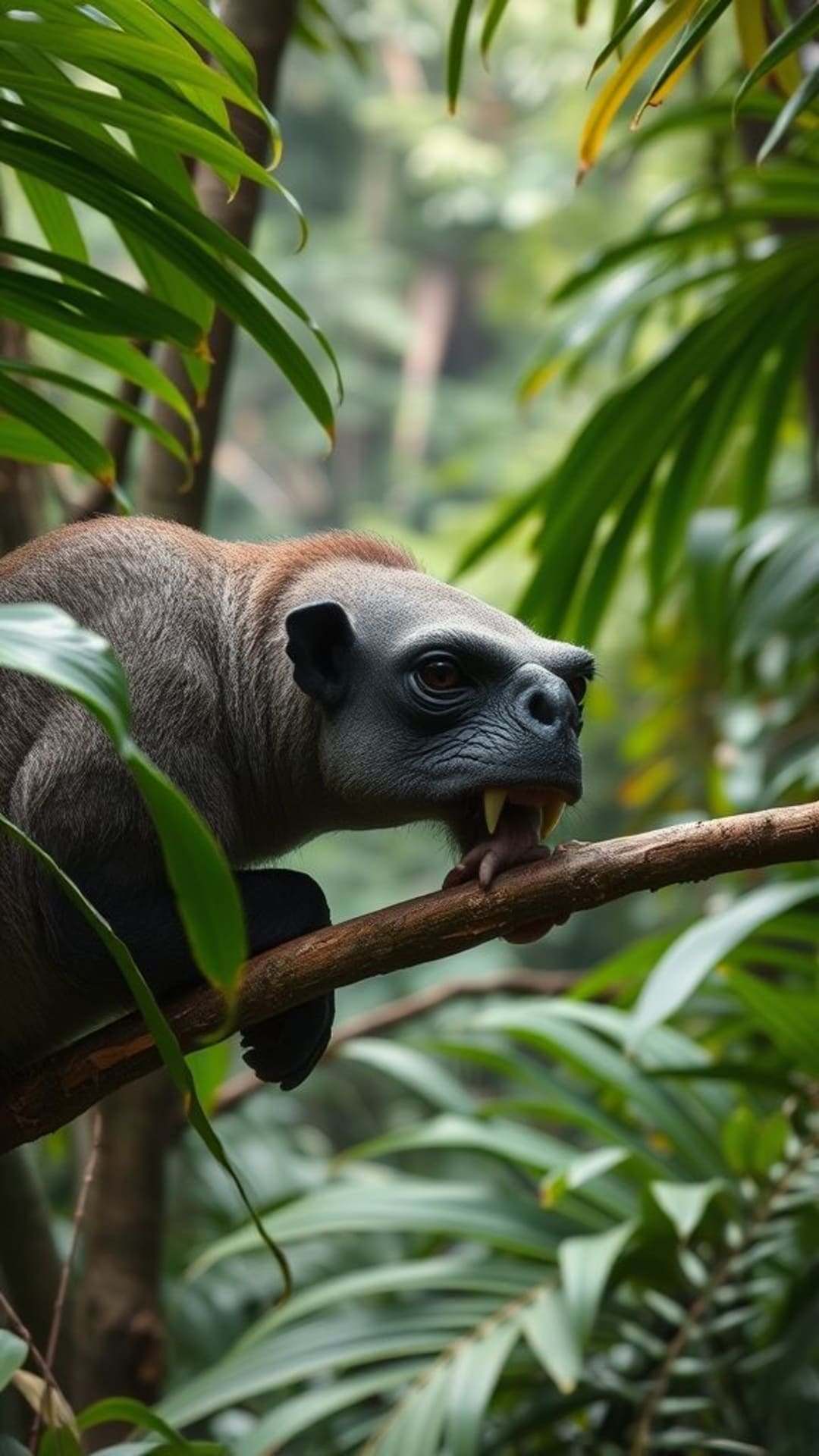 fotografia di animali selvaggi nella giungla e nella foresta pluviale