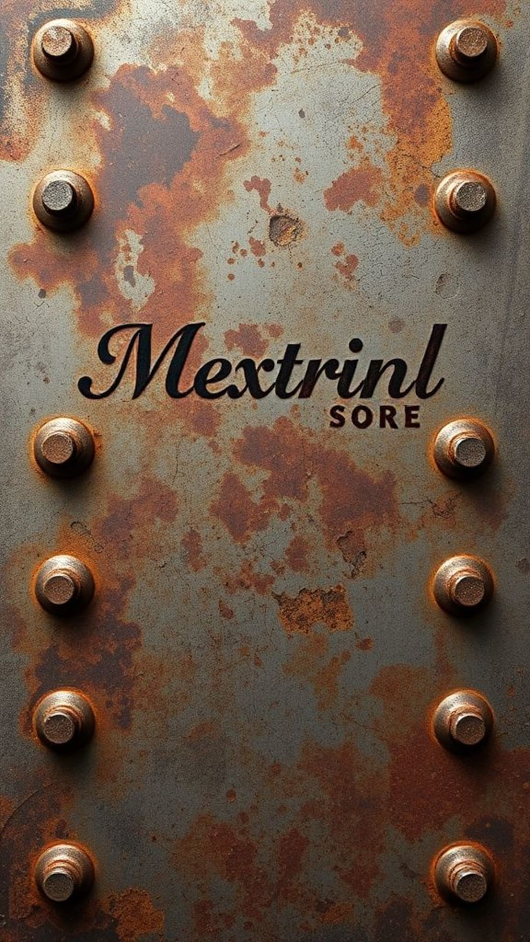 Texture metalliche industriali steampunk, superfici arrugginite, metallo usurato, sfondi metallici, estetica robusta