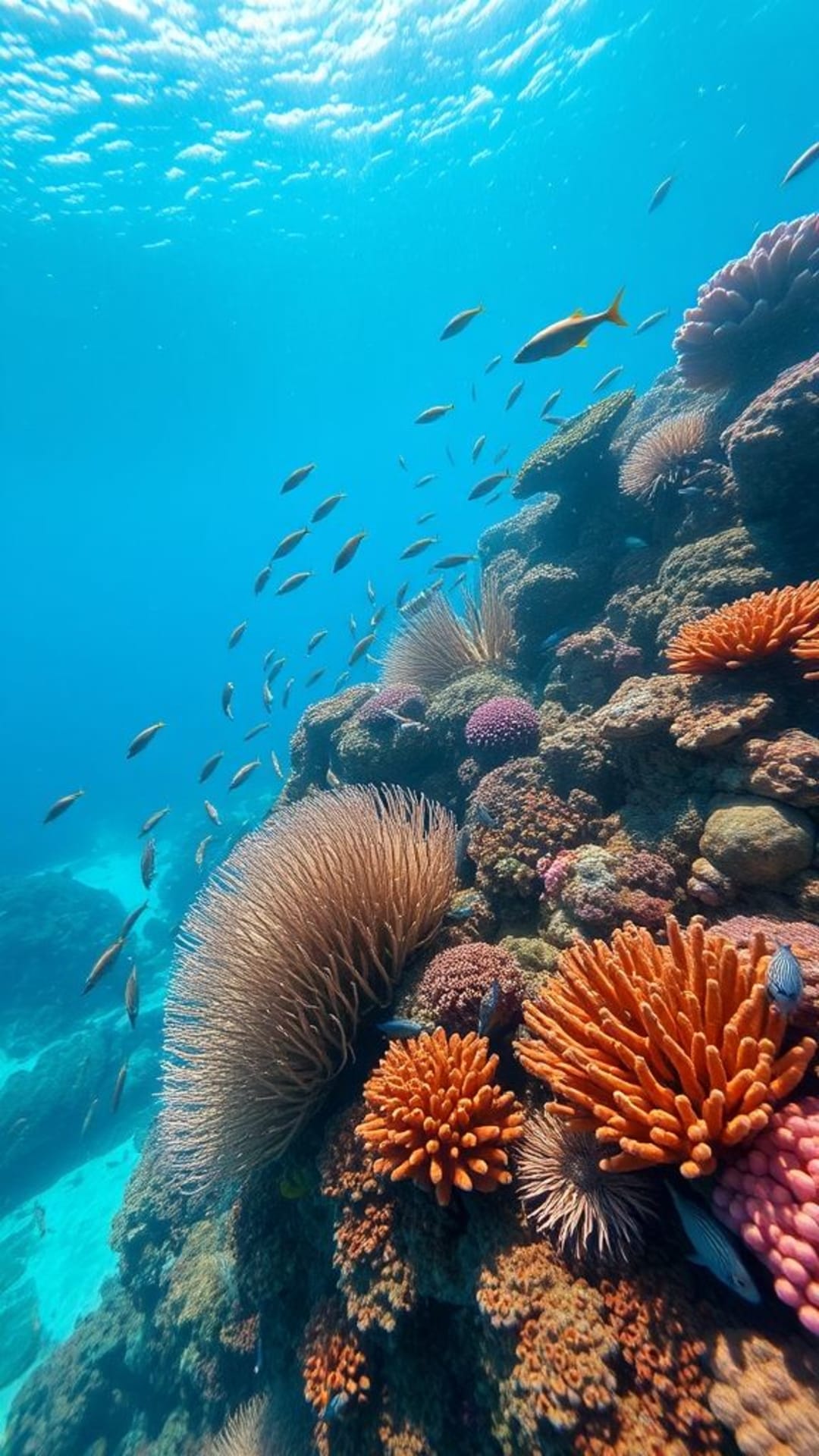 vita marina sott'acqua barriere coralline pesci tropicali scene oceaniche vita marina vibrante spiagge serene immersioni immagini