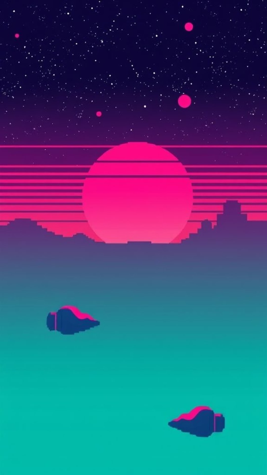 sfondi vintage retrò estetica anni 80 e 90 arte pixel