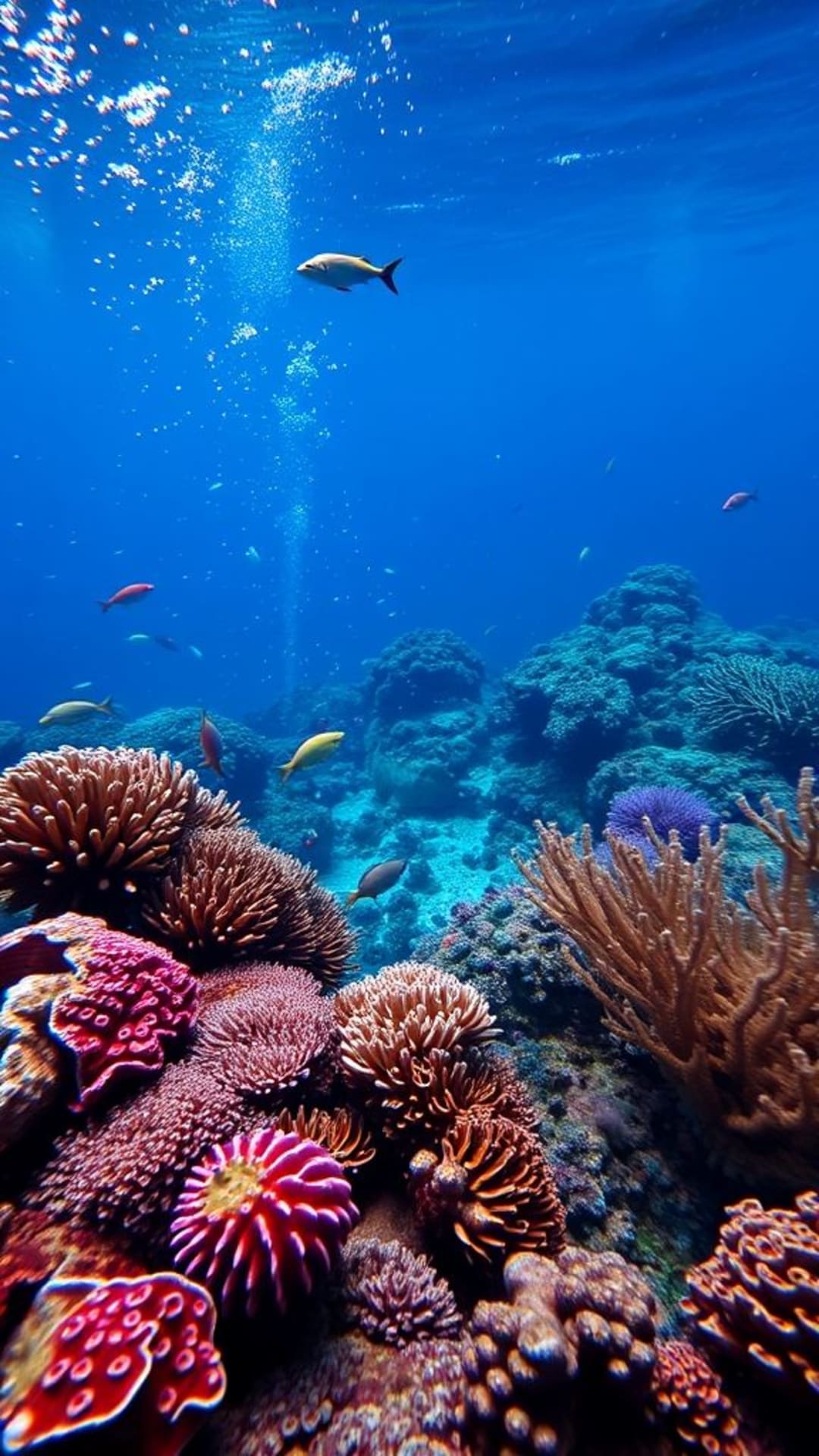 vita marina sottomarina oceano barriere coralline