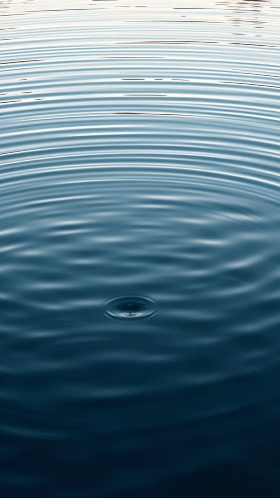 riflessi di acqua calma con onde leggere stile Zen minimalista