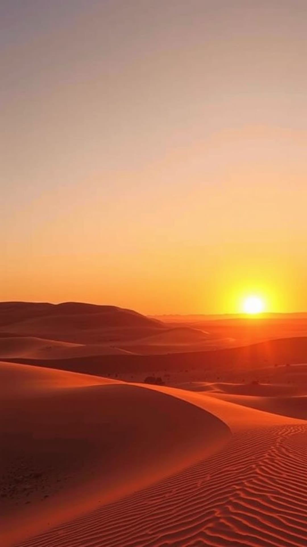 dune del deserto tramonto tonalità calde e terrose