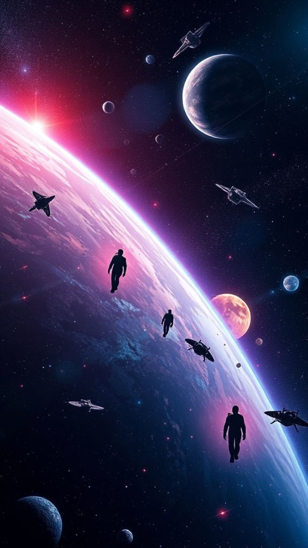 sfondi per scene di fantascienza a tema spaziale