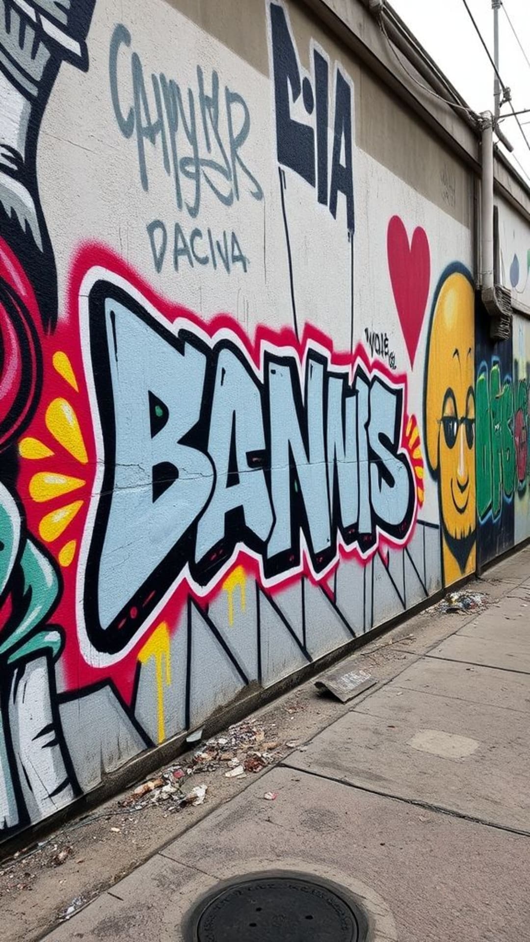 arte di graffiti muri urbani vernice spray cultura di strada contro-cultura affermazione audace