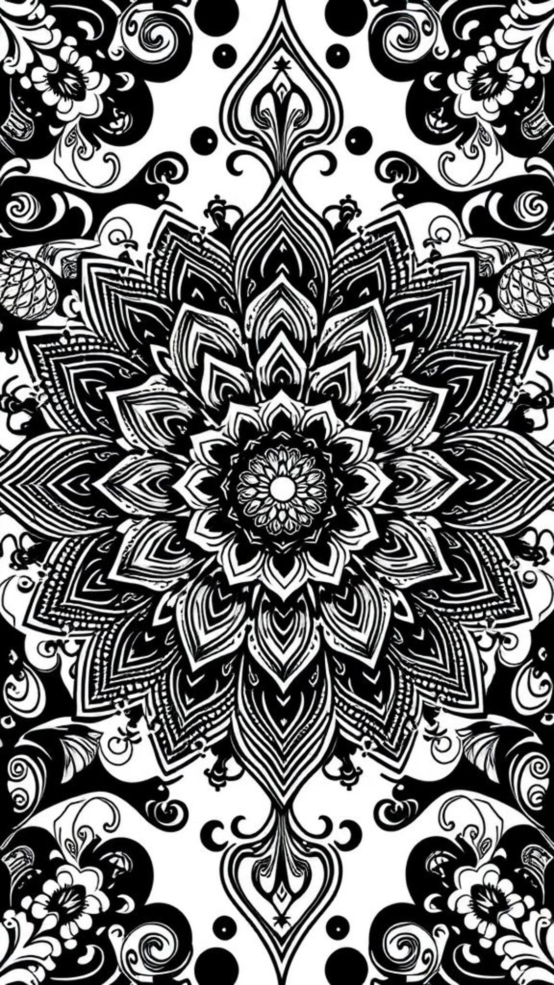 motivi culturali di mandala e paisley a motivi complessi e dettagliati, opere d'arte ornamentali