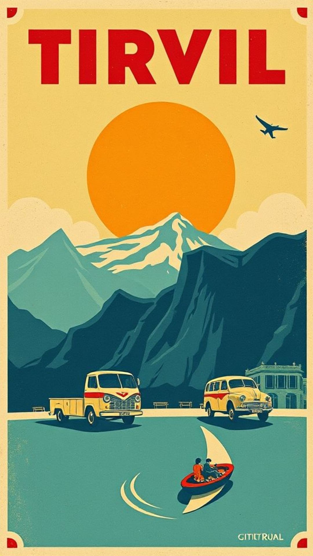 manifesti di viaggio vintage nostalgici globetrotter design colorati retrò tematiche ispirate ai viaggi