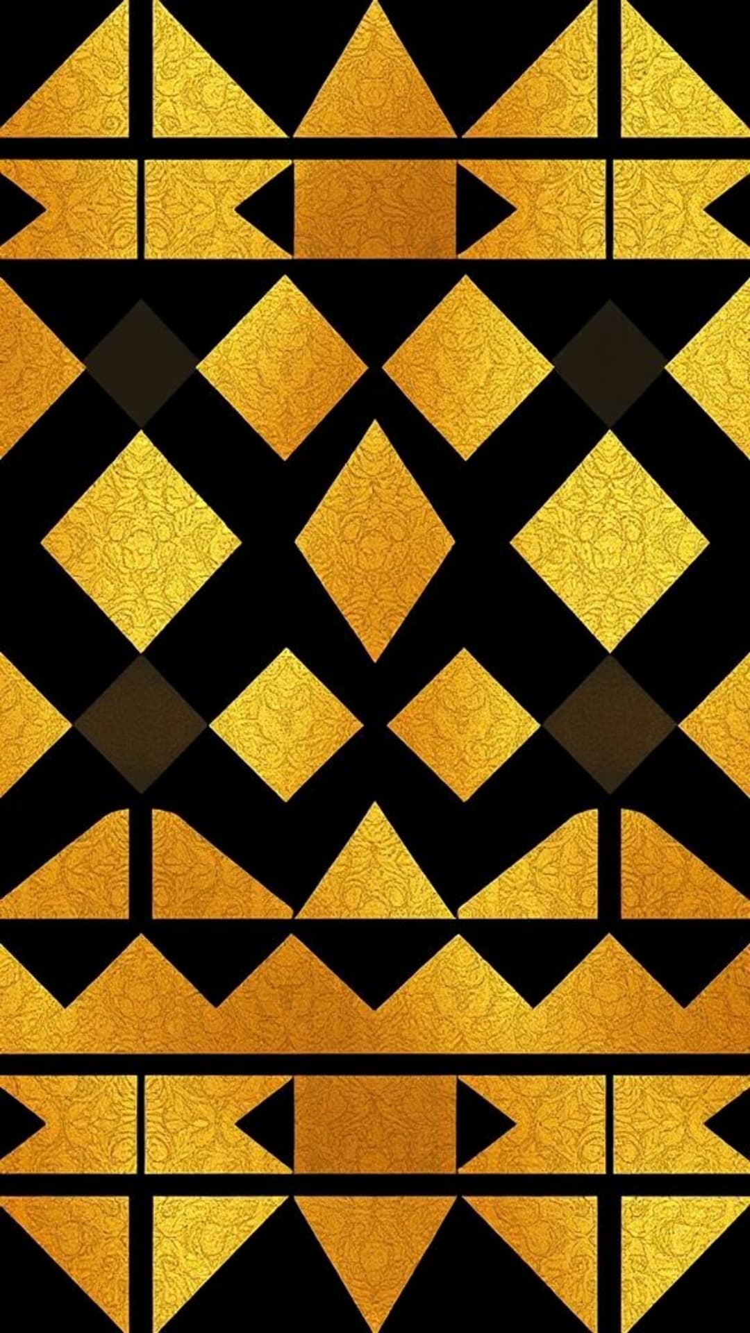schemi geometrici minimalisti in nero e oro