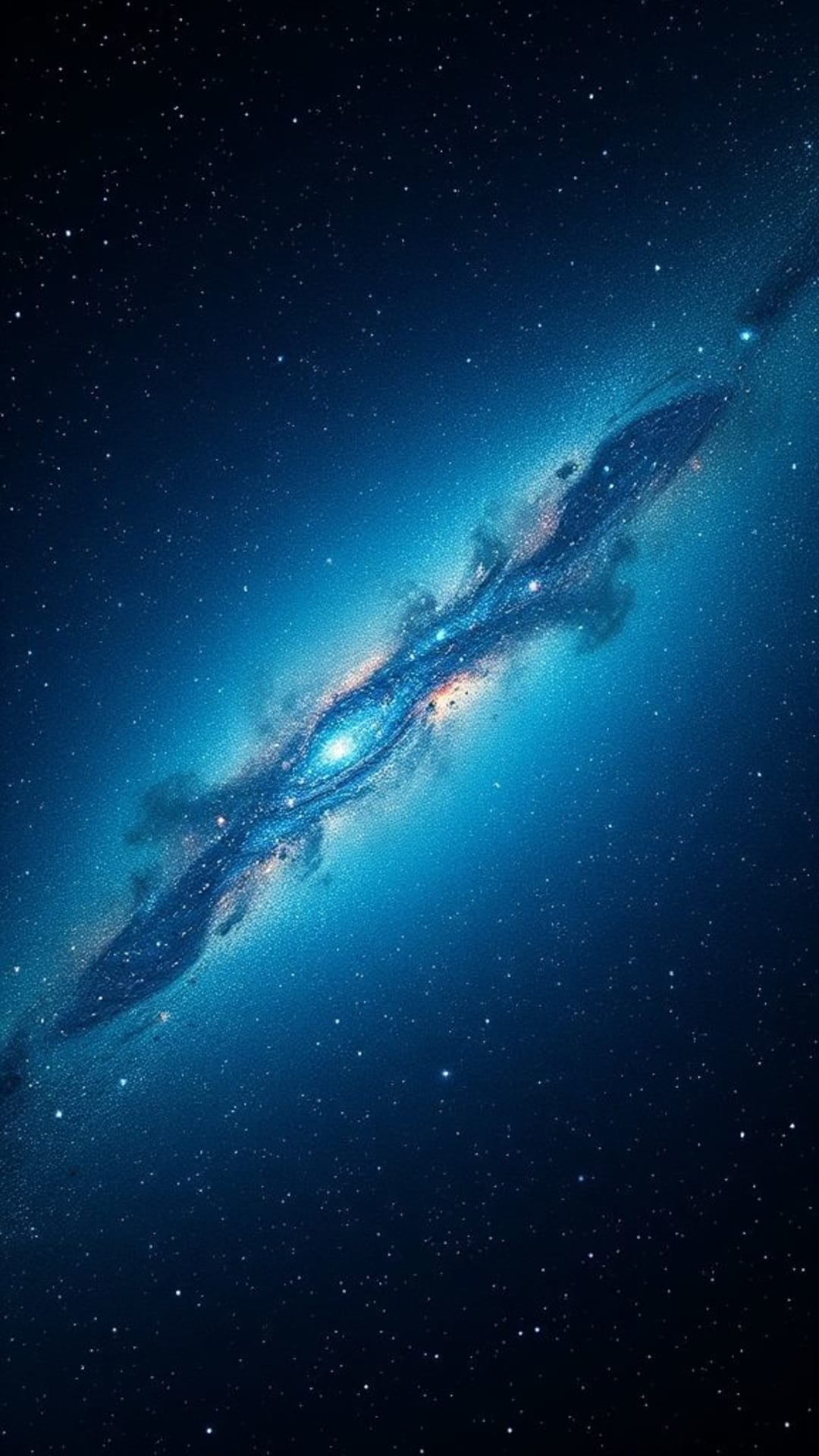 galassia notte stellata spazio profondo universo risoluzione 4K