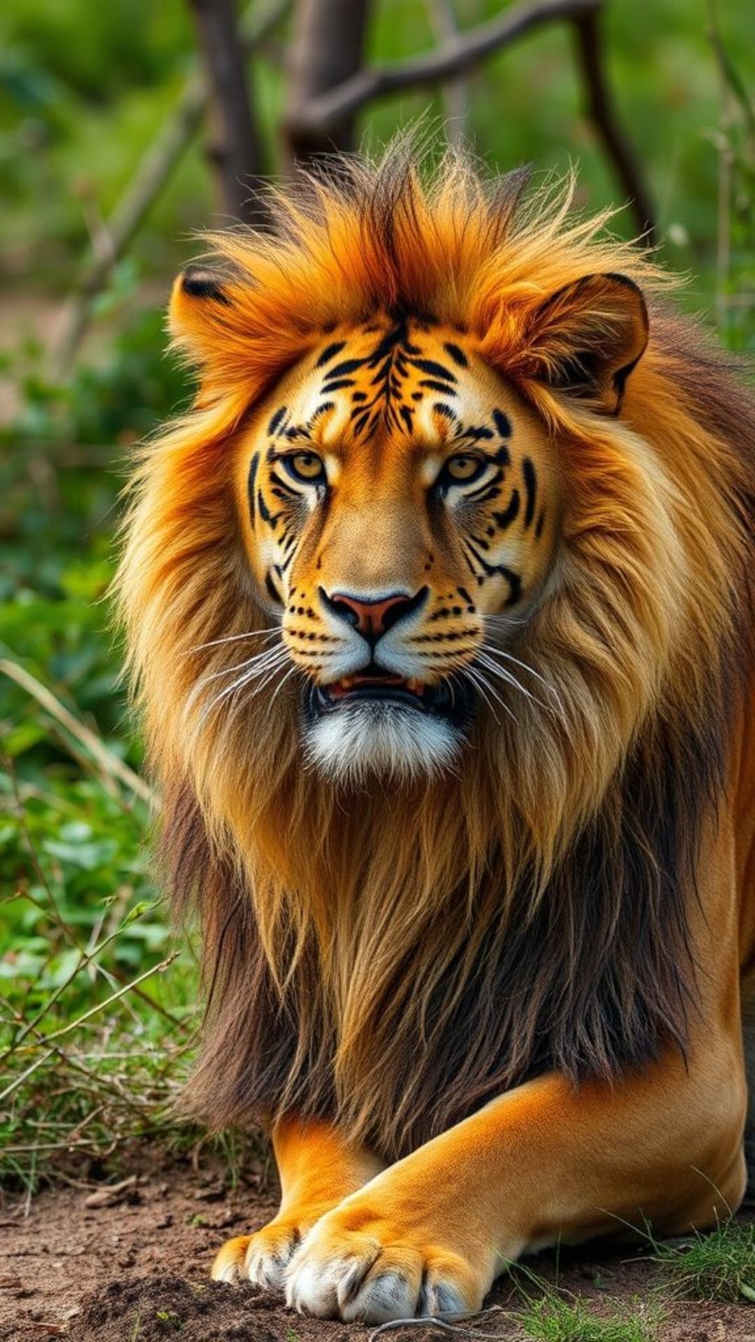 fotografia selvaggia maestosi leoni tigri