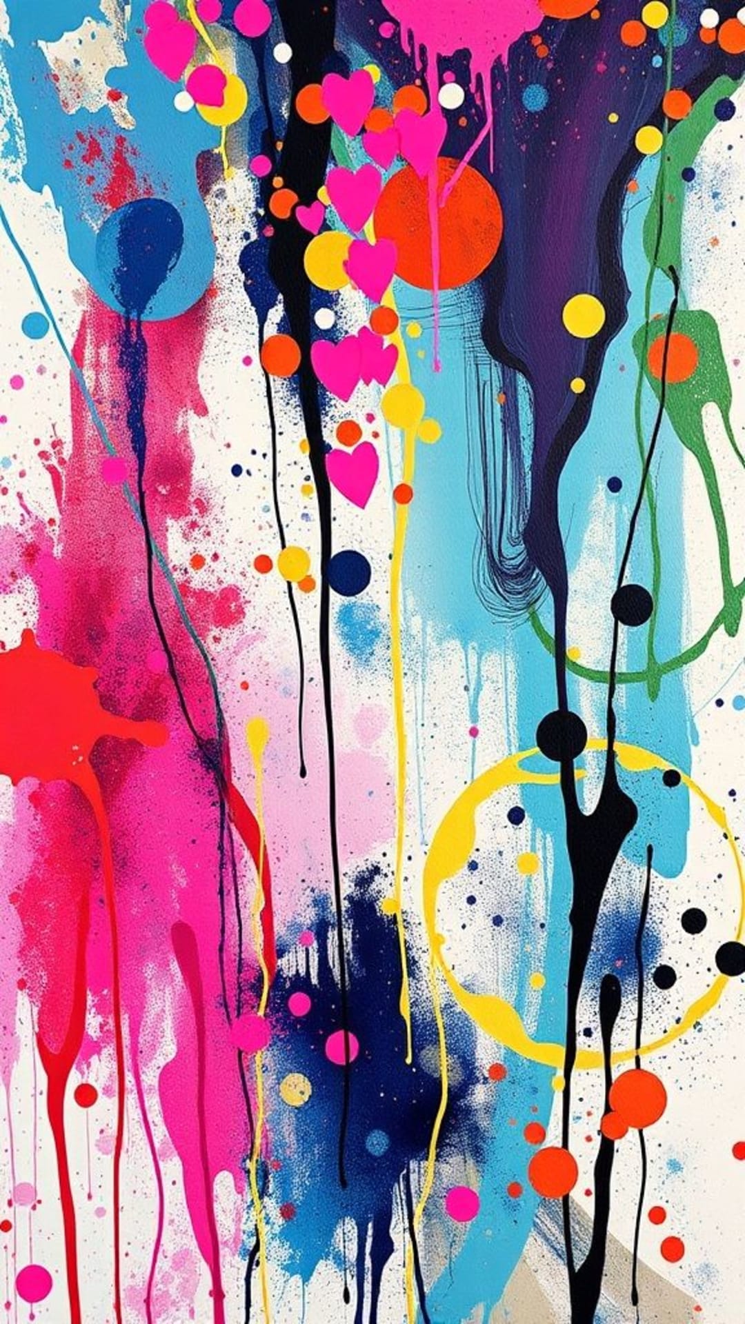 schizzi artistici di vernice astratta sfondo creativo