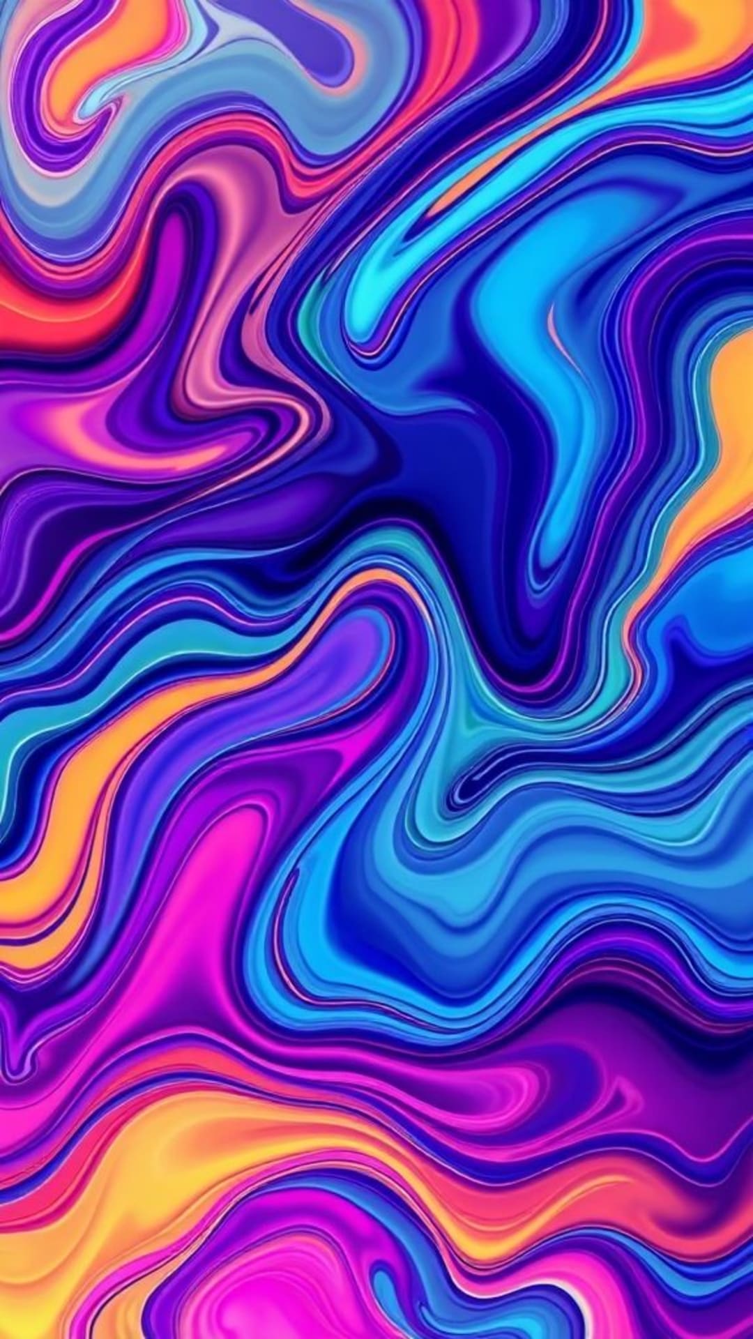 forme astratte fluide palette di colori vivaci arte psichedelica motivi turbinanti movimento dinamico design creativo energia artistica sfondo colorato movimento