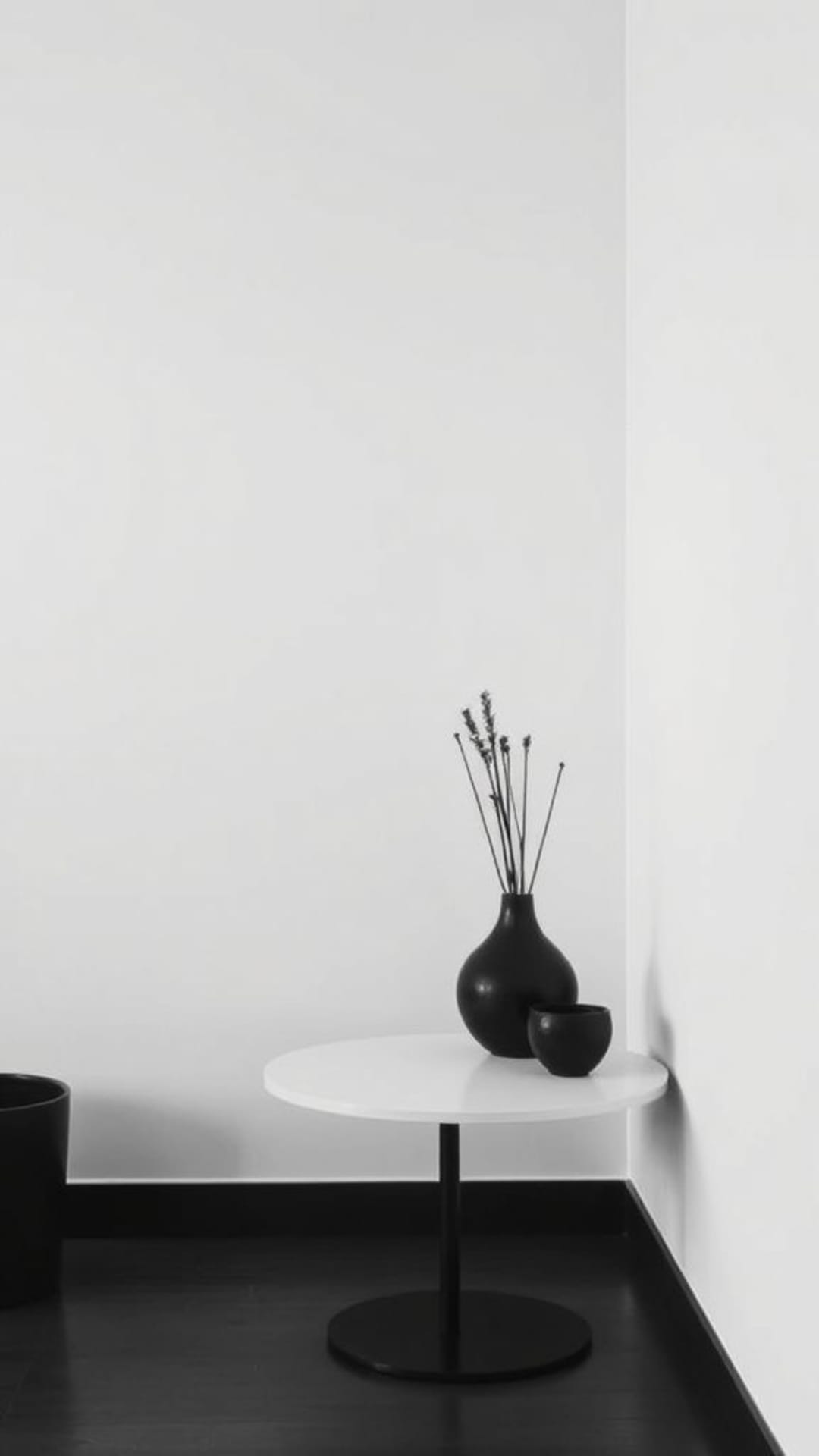 nero e bianco minimalista monocroma semplice elegante classico senza tempo alla moda discreto