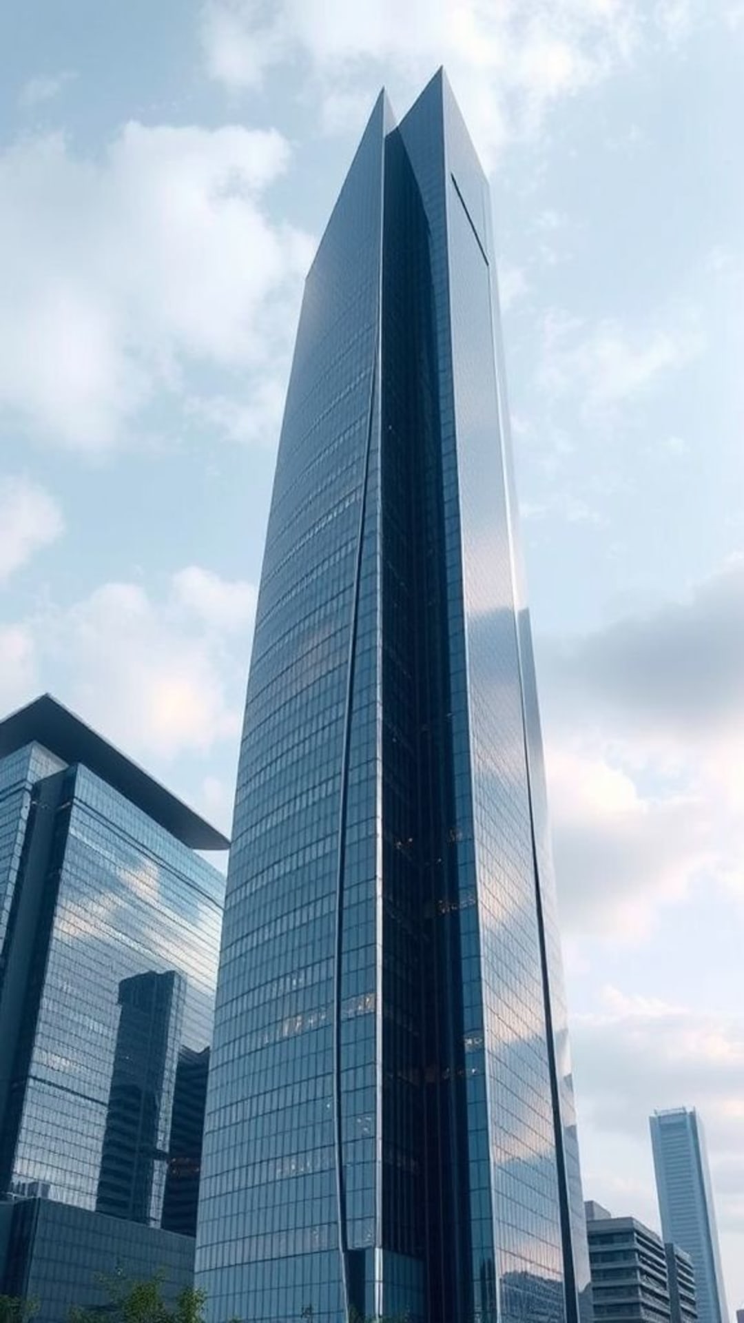 architettura moderna grattacieli eleganti edifici elevati facciate di vetro design urbano innovativo futuristico