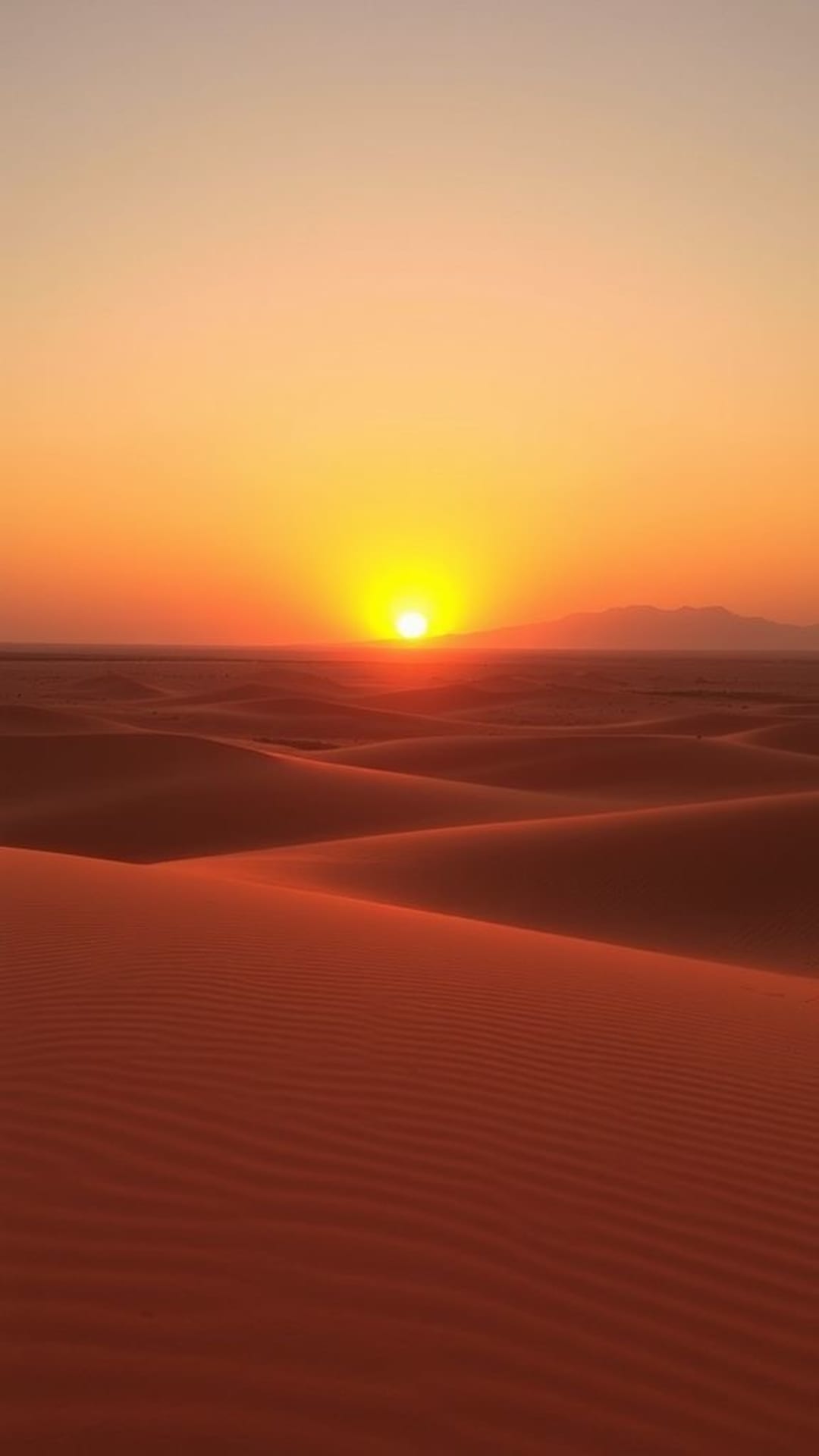 cavallette del deserto tramonto toni caldi paesaggio minimalista vasto aperto pacifico serenità
