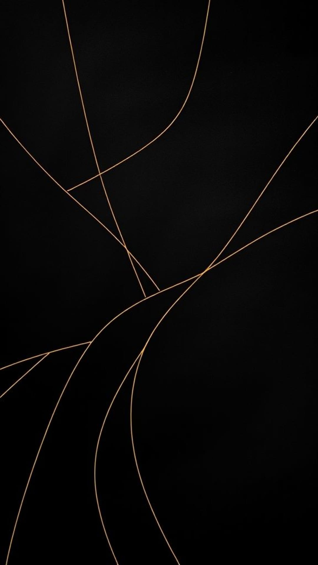 arte lineare astratta in nero e oro, minimalista, lussuosa, elegante sfondo