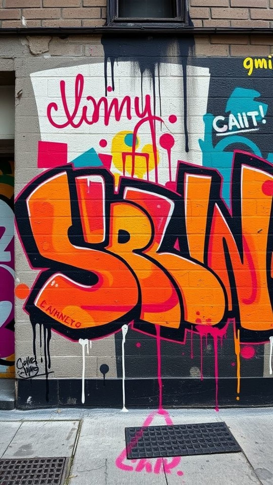 arte di strada urbana graffiti spray paint audace