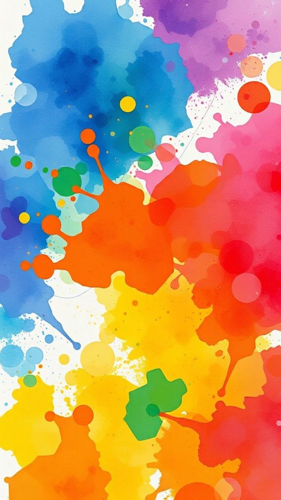 Sfondi di schizzi d'acquarello artistici in colori vivaci