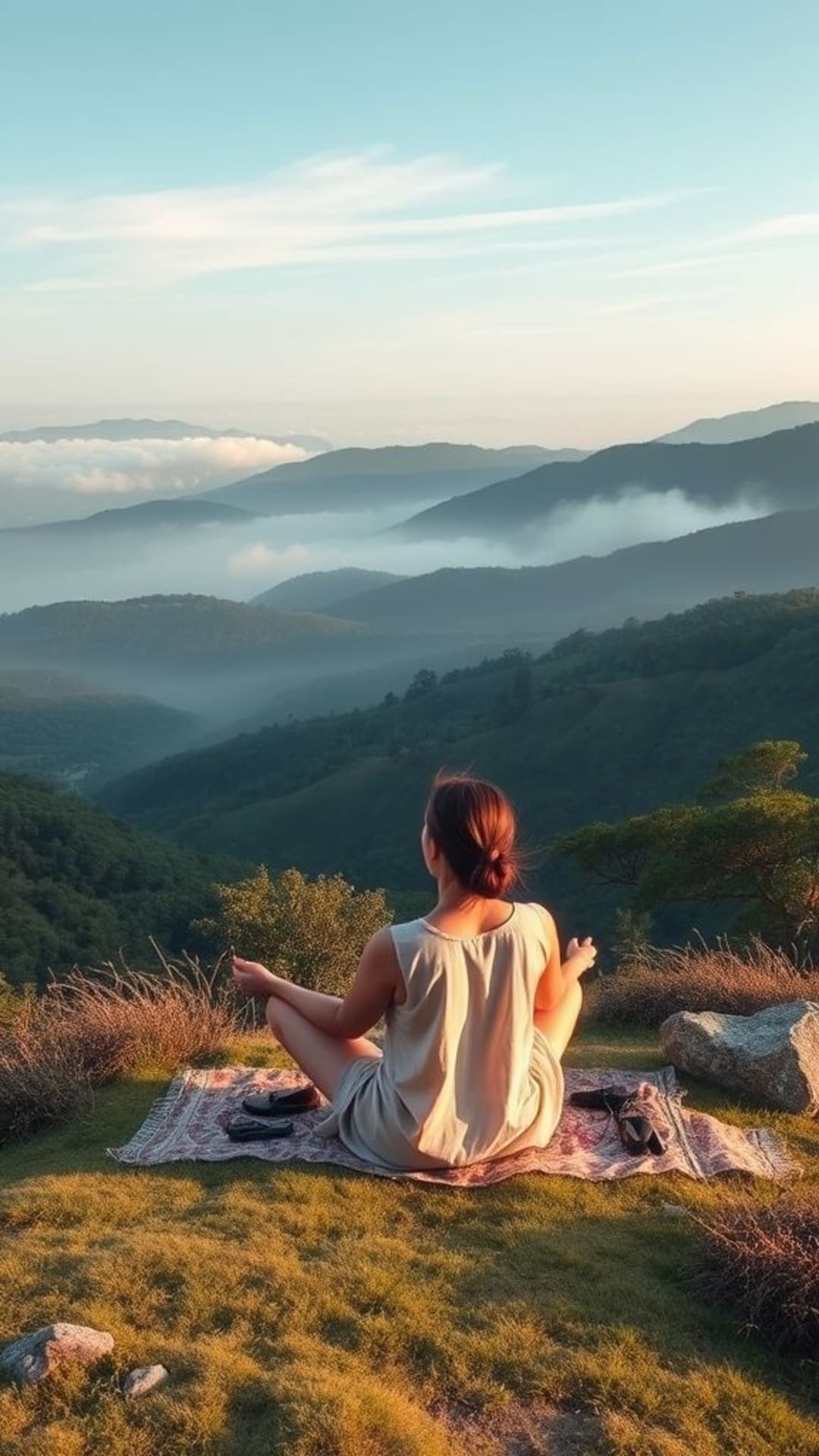 salute mentale consapevolezza calmante trame paesaggi sereni ritiri pacifici benessere comfort