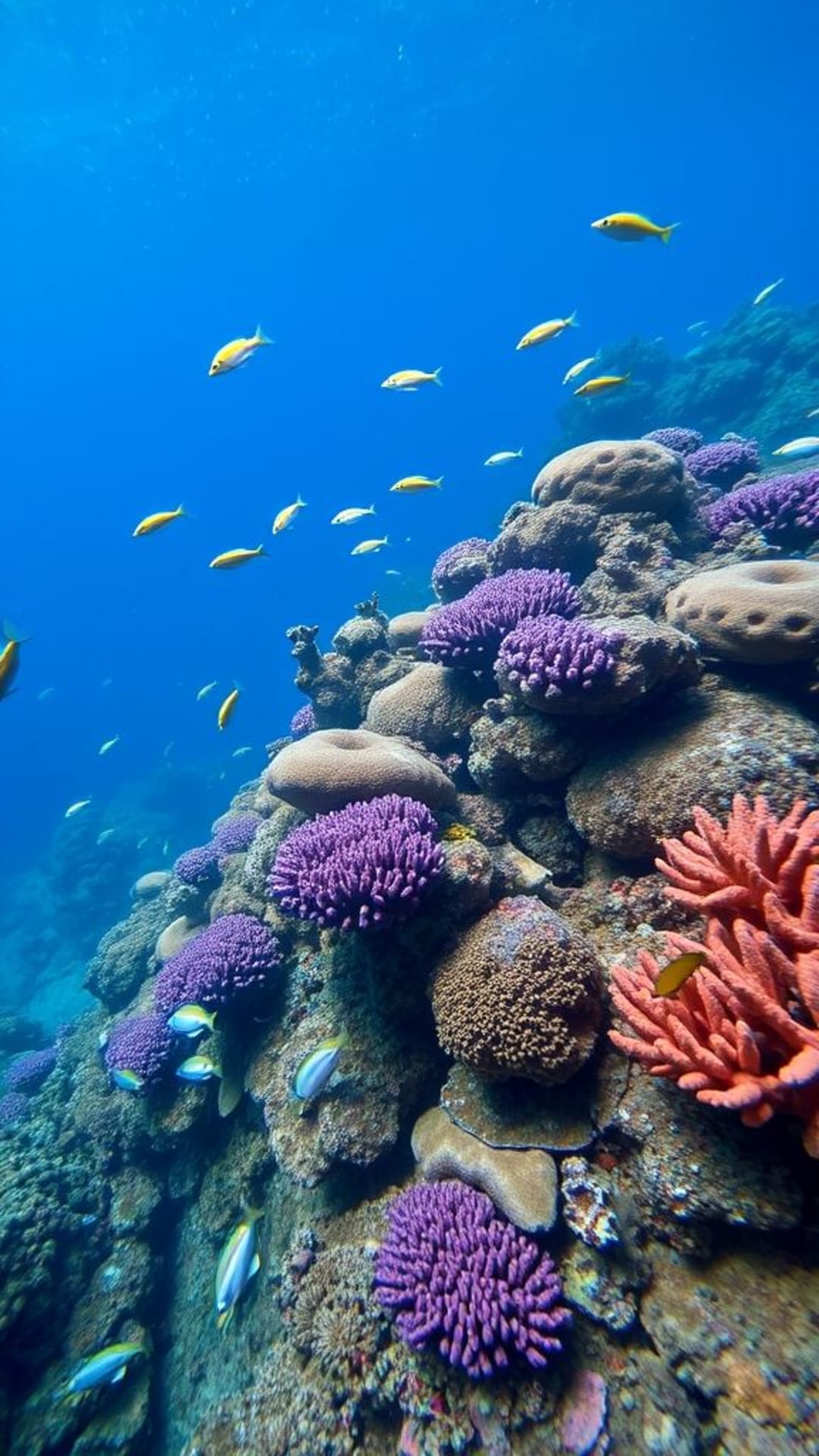 vita marina subacquea colorati coralli pesci esotici creature del mare profondo scene acquatiche serene