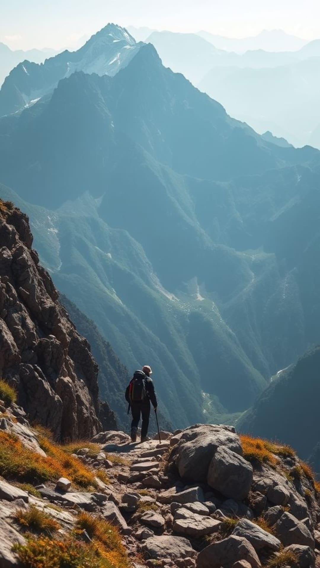 avventura in montagna escursionismo trekking terreni rocciosi paesaggi audaci spirito outdoor