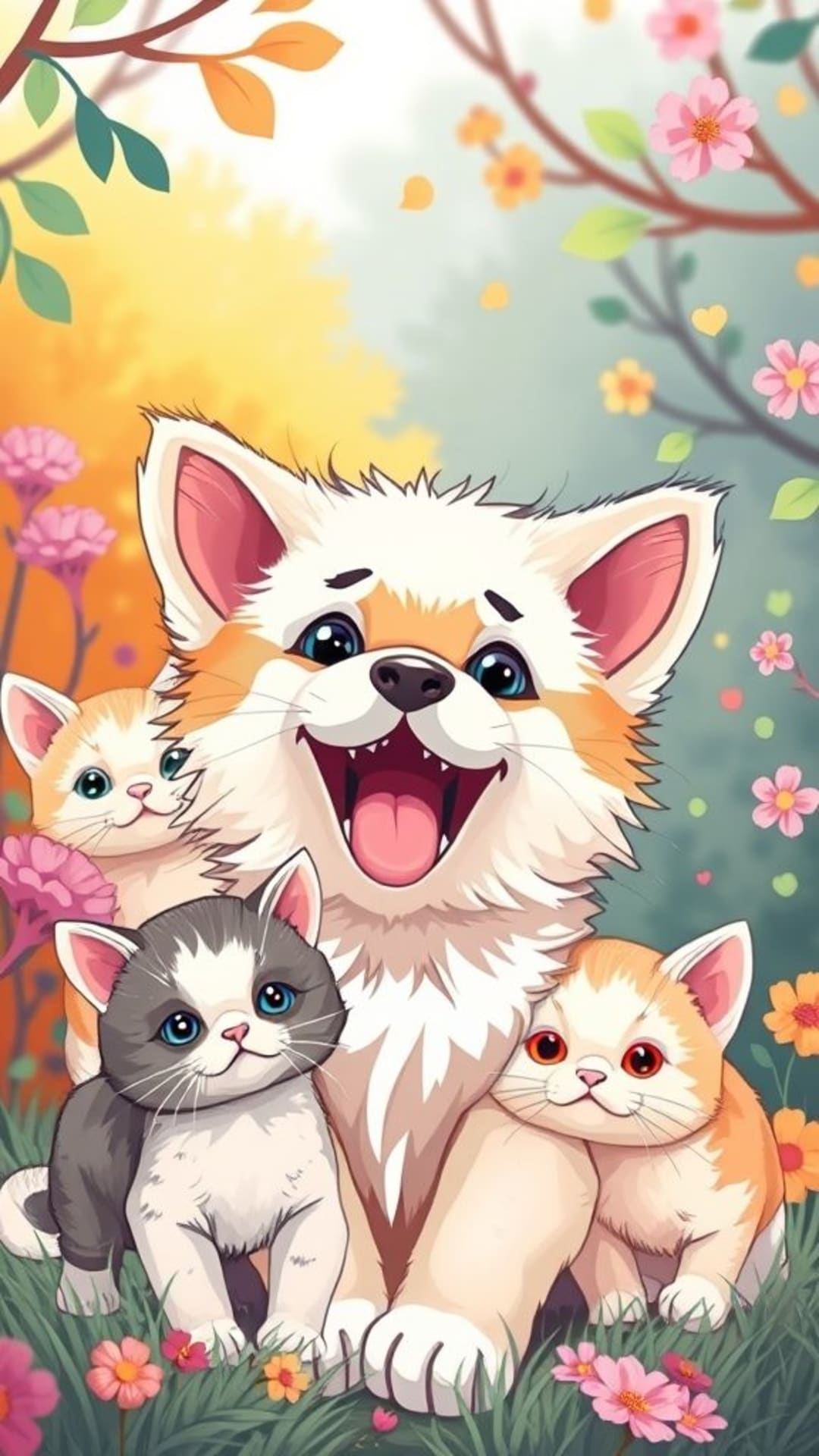animali carini animali domestici adorabili gatti pelosi cuccioli giocosi gattini allegri fauna selvaggia affascinante paesaggi naturali colorati atmosfere accoglienti espressioni gioiose