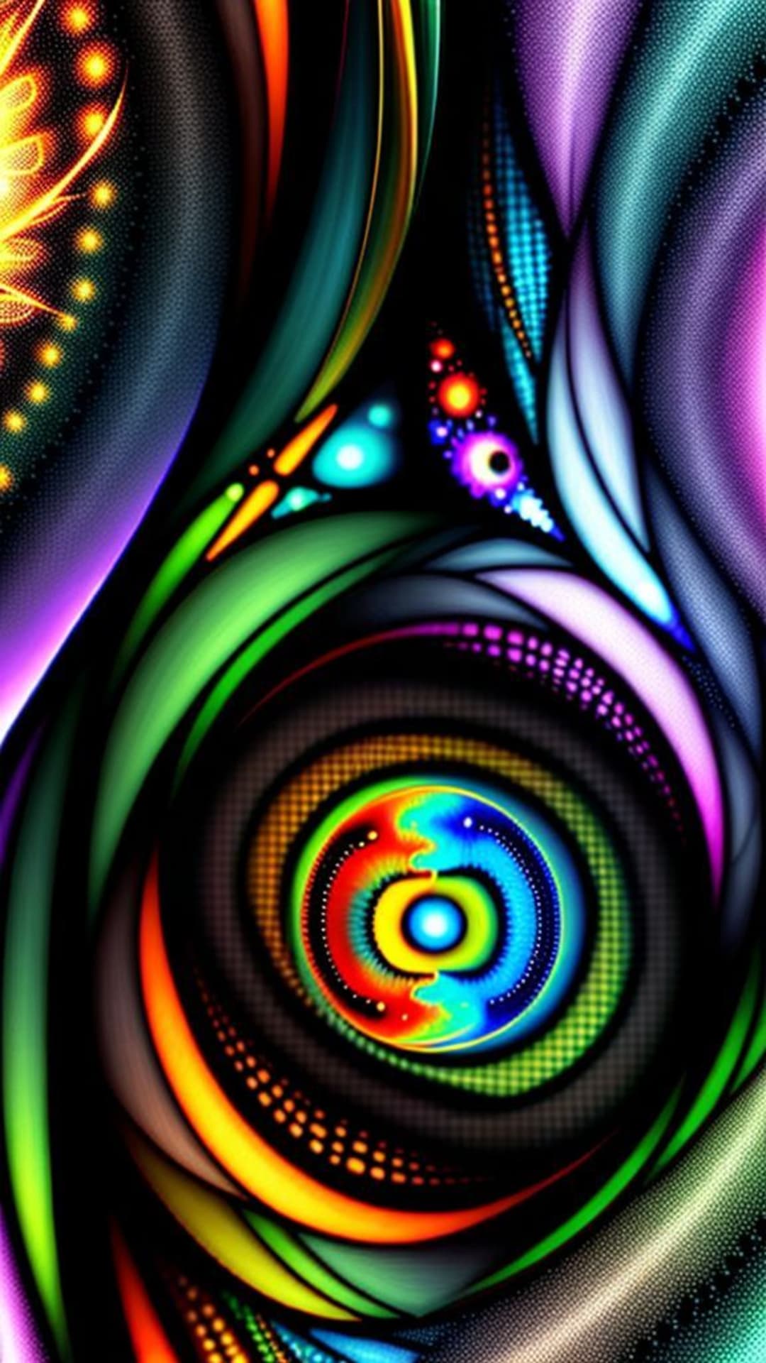 frattali astratti digitali intricati ipnotici simmetrici artistici che sfidano la mente