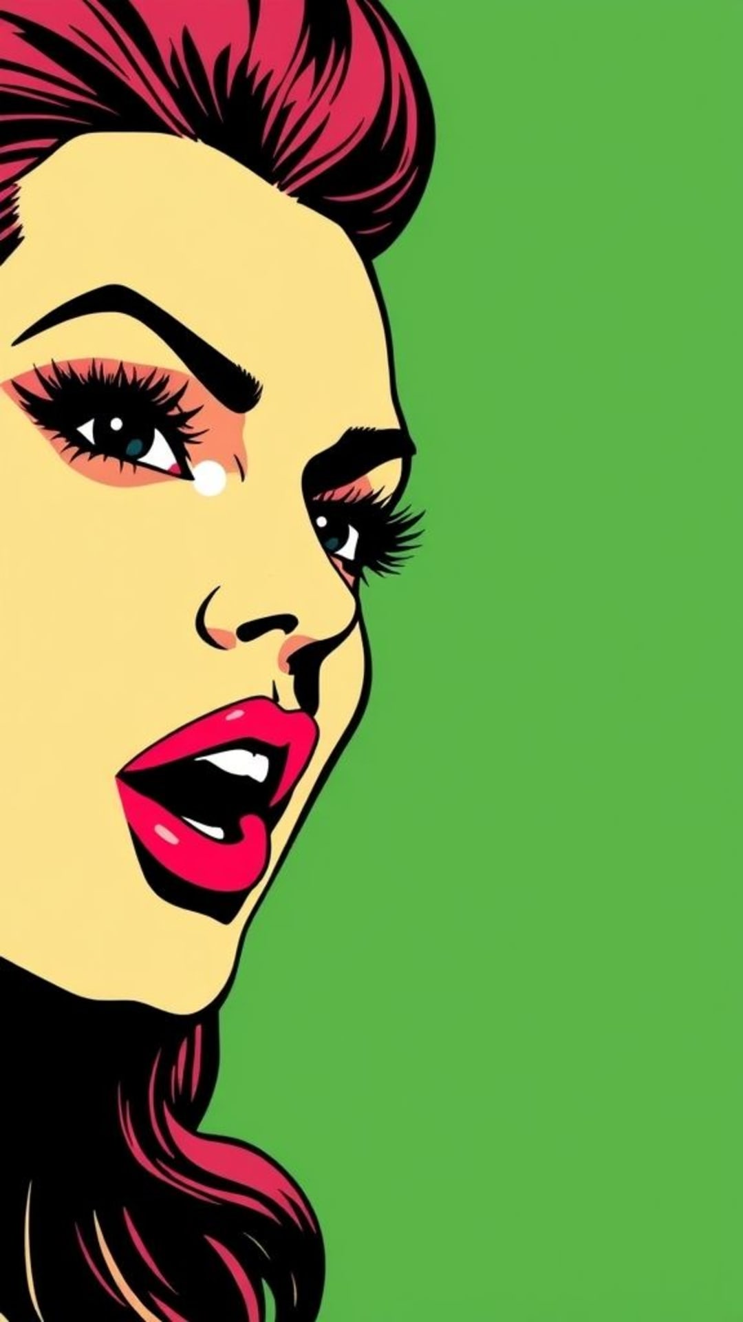arte pop colori vivaci stile fumetto carta da parati