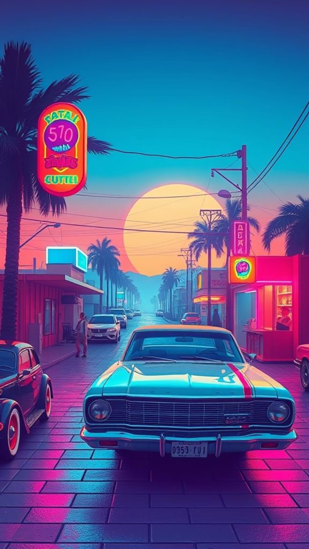 Estetica vintage retrò vaporwave vibes nostalgiche degli anni 80