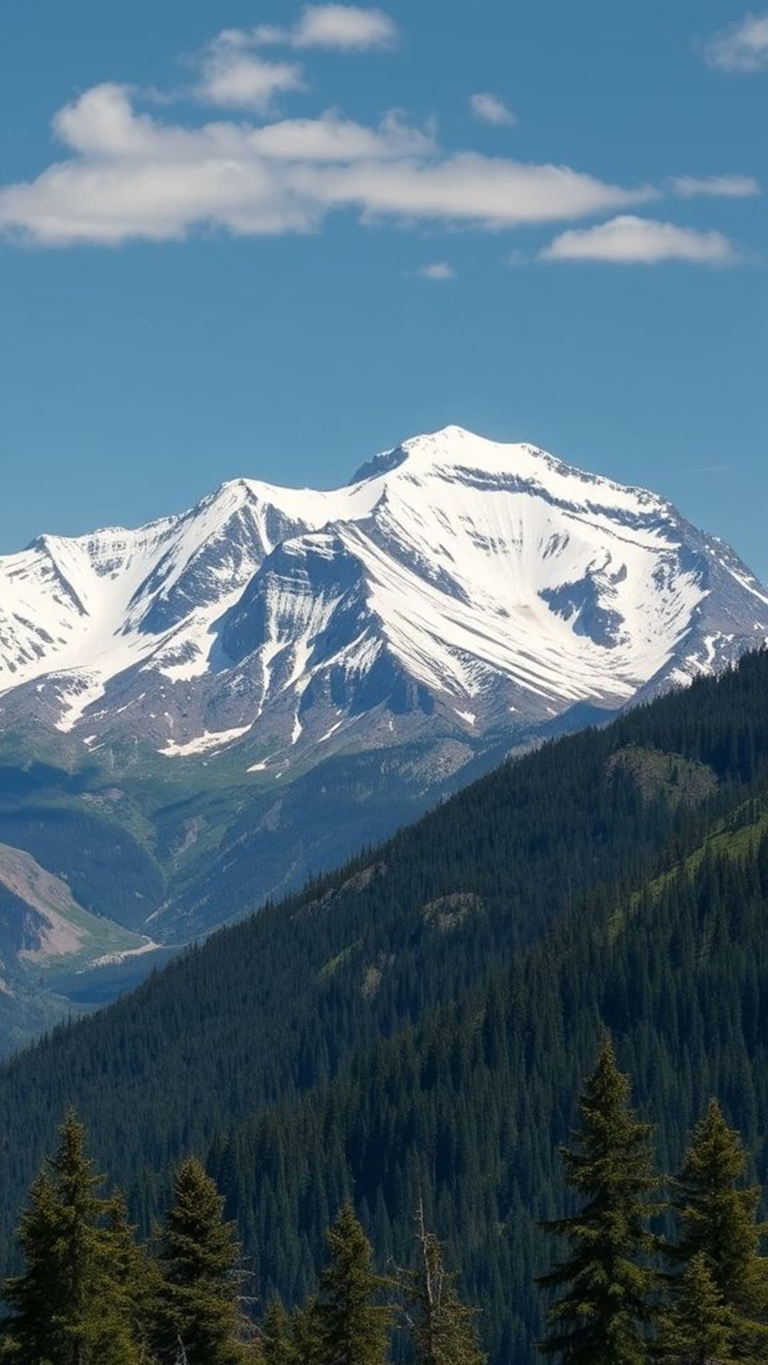 catena montuosa selvaggia cime innevate avventura paesaggistico
