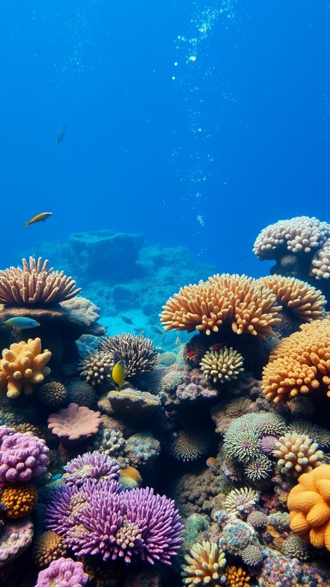 Barriere coralline sommerse, vita marina colorata, bellezza acquatica