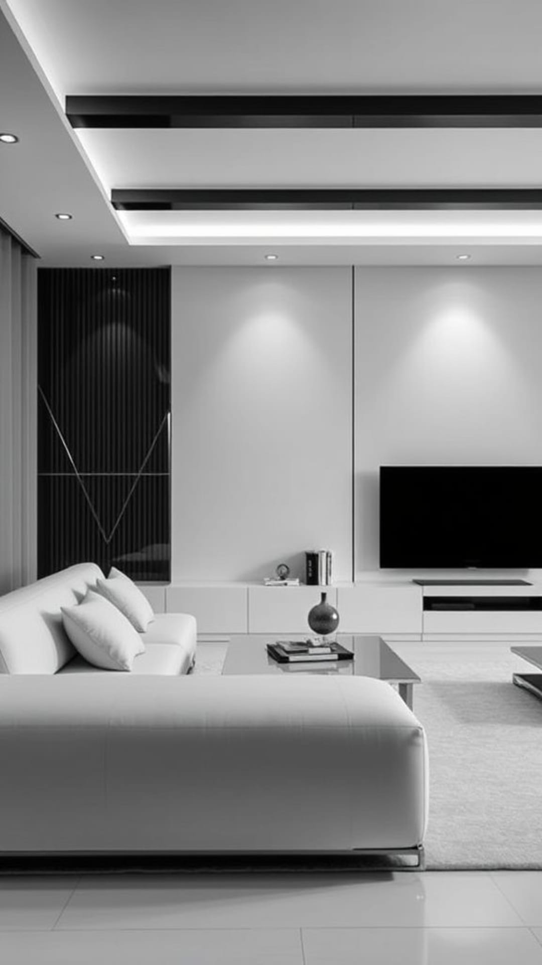 Stile elegante e moderno monocromatico minimalista e lineare