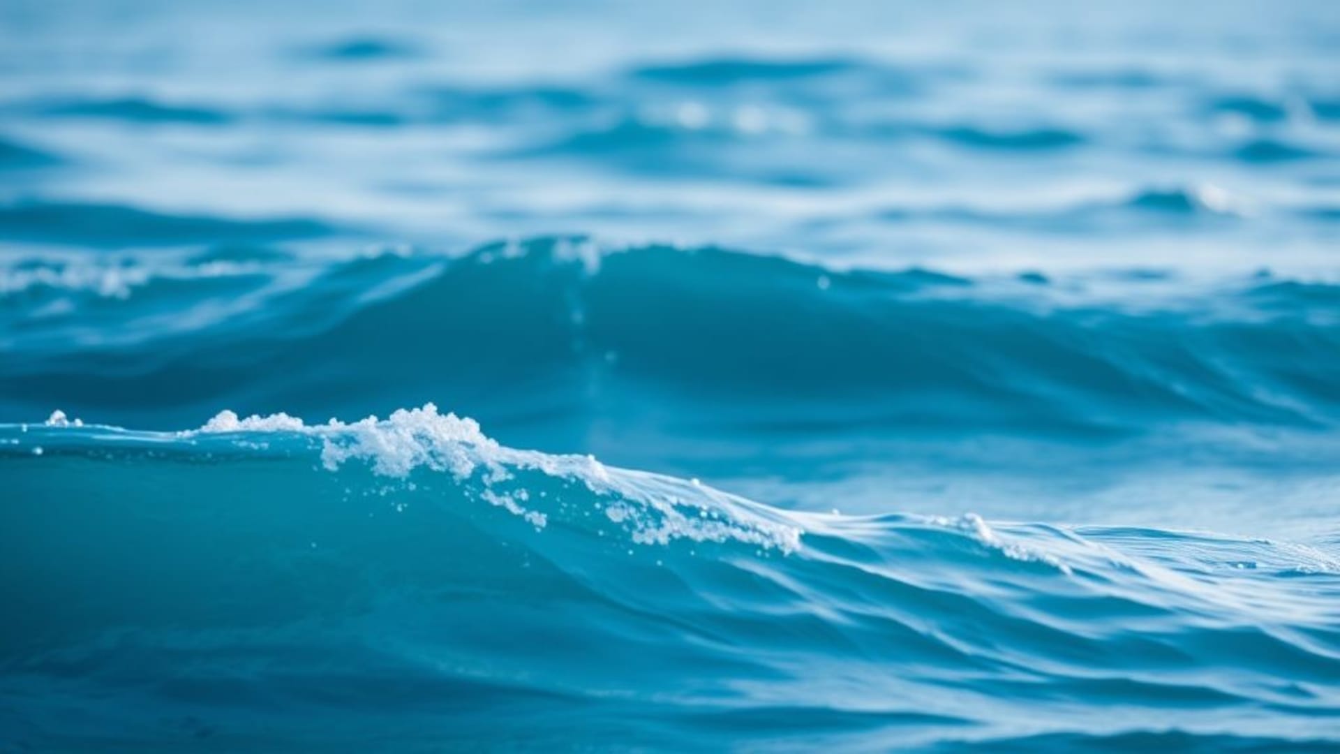 vague océan macro paysage marin bleu cyan teal dégradé fond ecran lisse