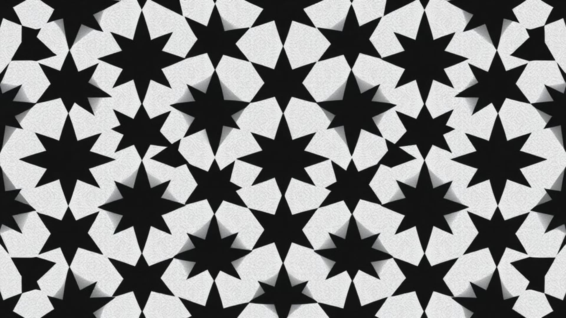 Motif de tesselation géométrique sans couture noir blanc monochrome design mural minimaliste formes grille