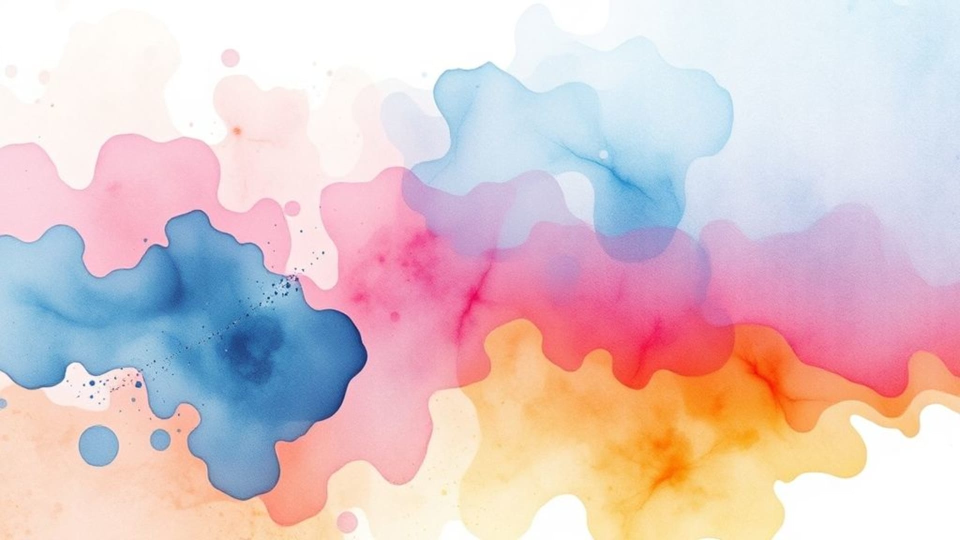 lavis à l'aquarelle abstrait éclaboussure mélange de couleurs fond ecran pastel texture douce