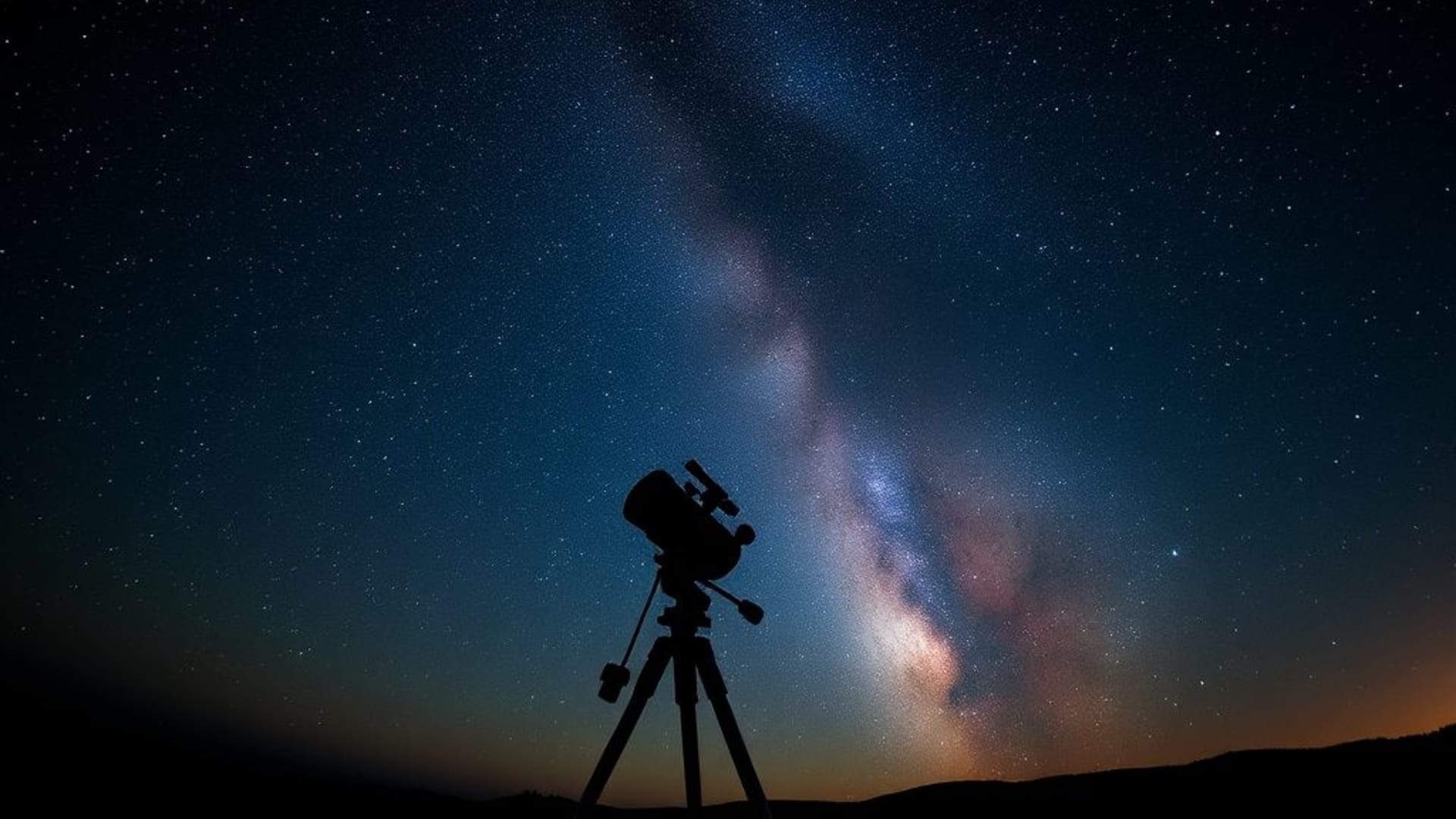 ciel étoilé voie lactée scintillante télescope aurore indices poussière cosmique fond ecran
